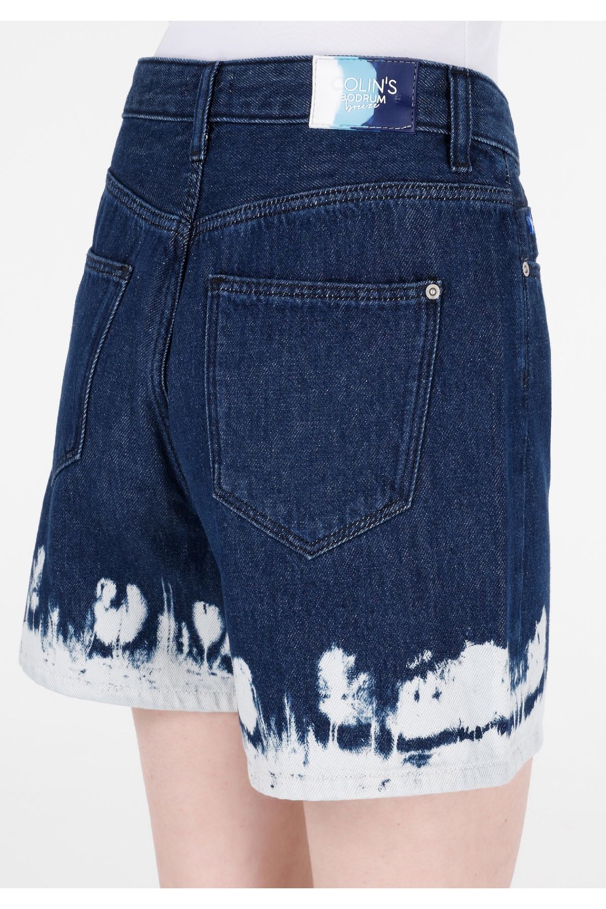Colin's-Mom Fit High Waist Women's Blue Jean Shorts 6