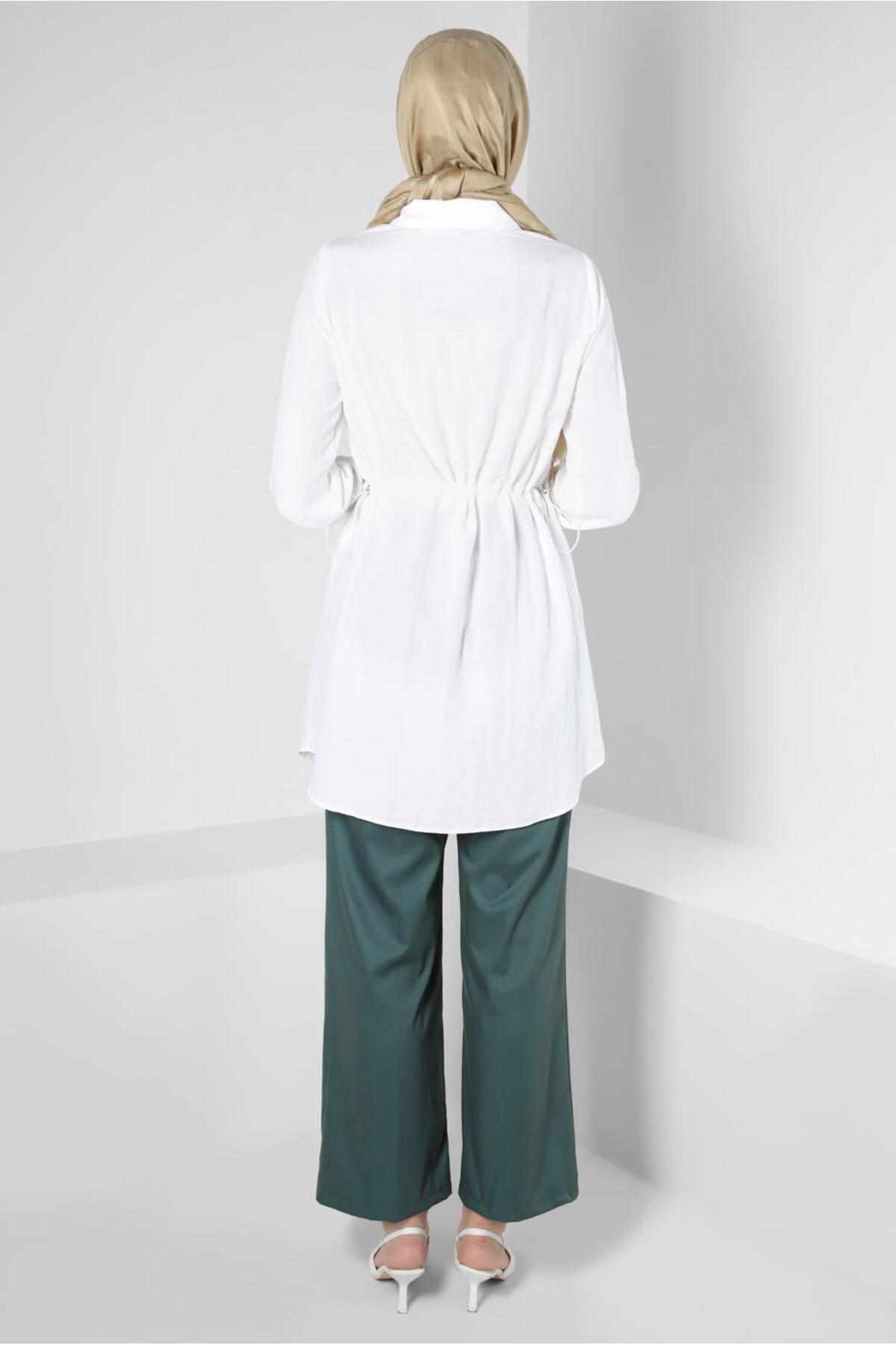 Alvina-BUTTONED TUNIC WITH BUTTON WITH WAIST 43890 3