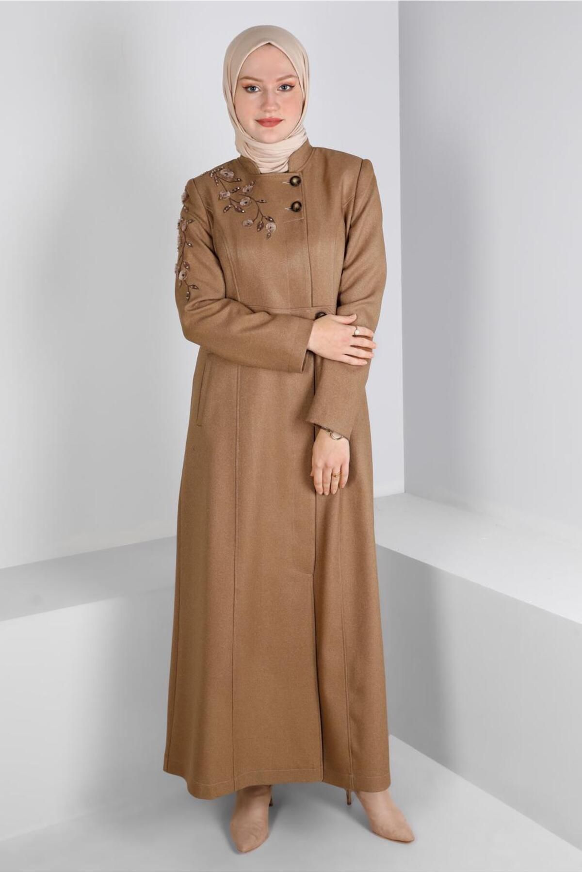 مانتو سنگ گل دوزی 10681 Alvina