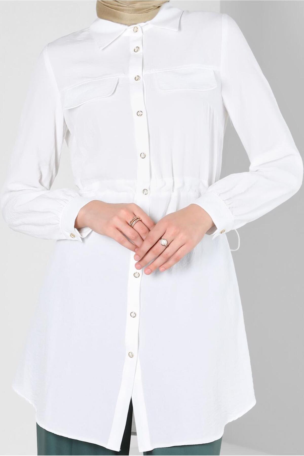 Alvina-BUTTONED TUNIC WITH BUTTON WITH WAIST 43890 4