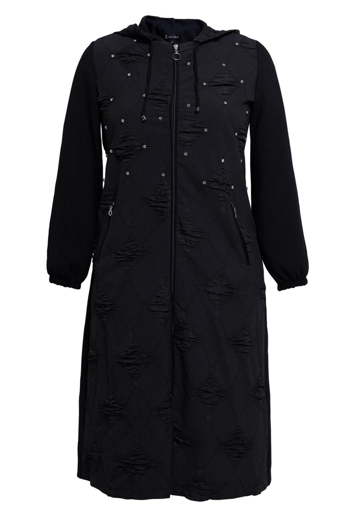HOODED PLUS SIZE WEAR AND GO 44526 Alvina