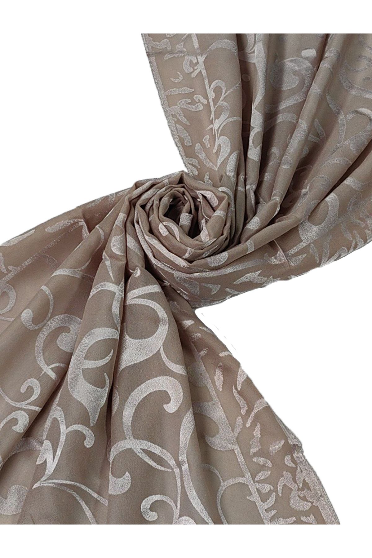 mim eşarp-Egyptian Scarves Ethnic Patterned Devore Shawl 2
