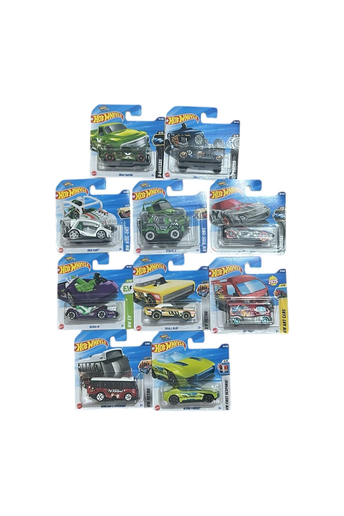 HOT WHEELS 10点　まとめ売り HOT WHEELS 10'lu Başlangıç Seti - Onlu Farklı Model Araba / 2025