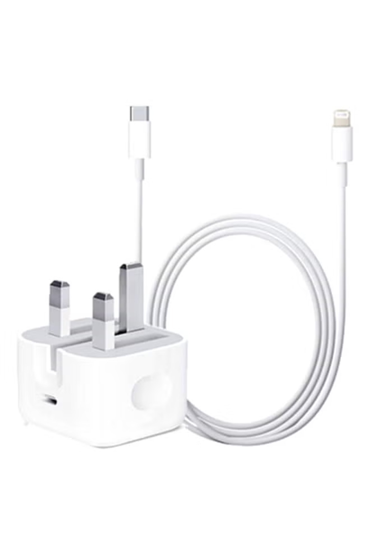 شاحن سريع 20 وات من النوع C PD مع كابل Lightning م...