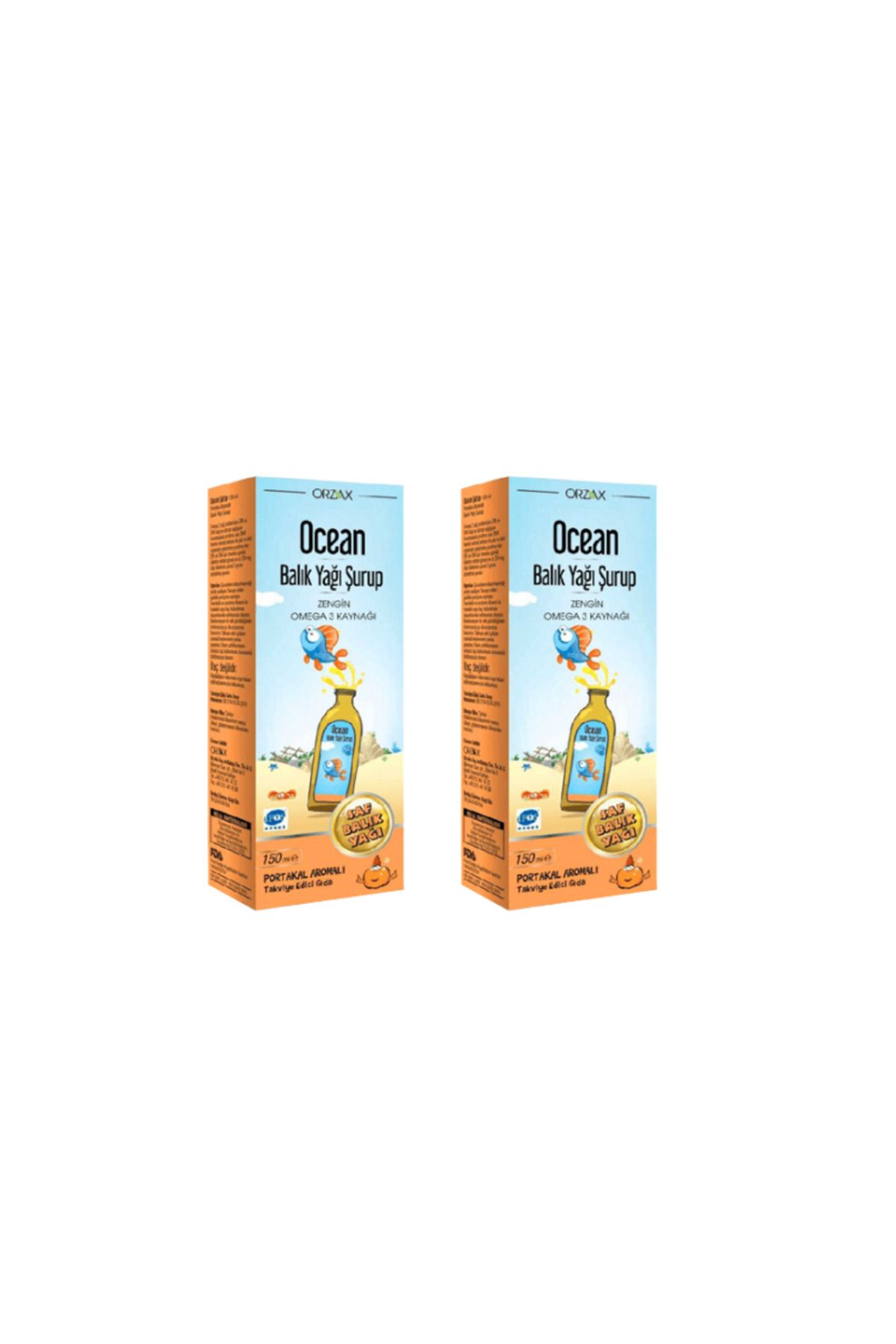 Orzax Ocean Balık Yağı 150ml + 150ml