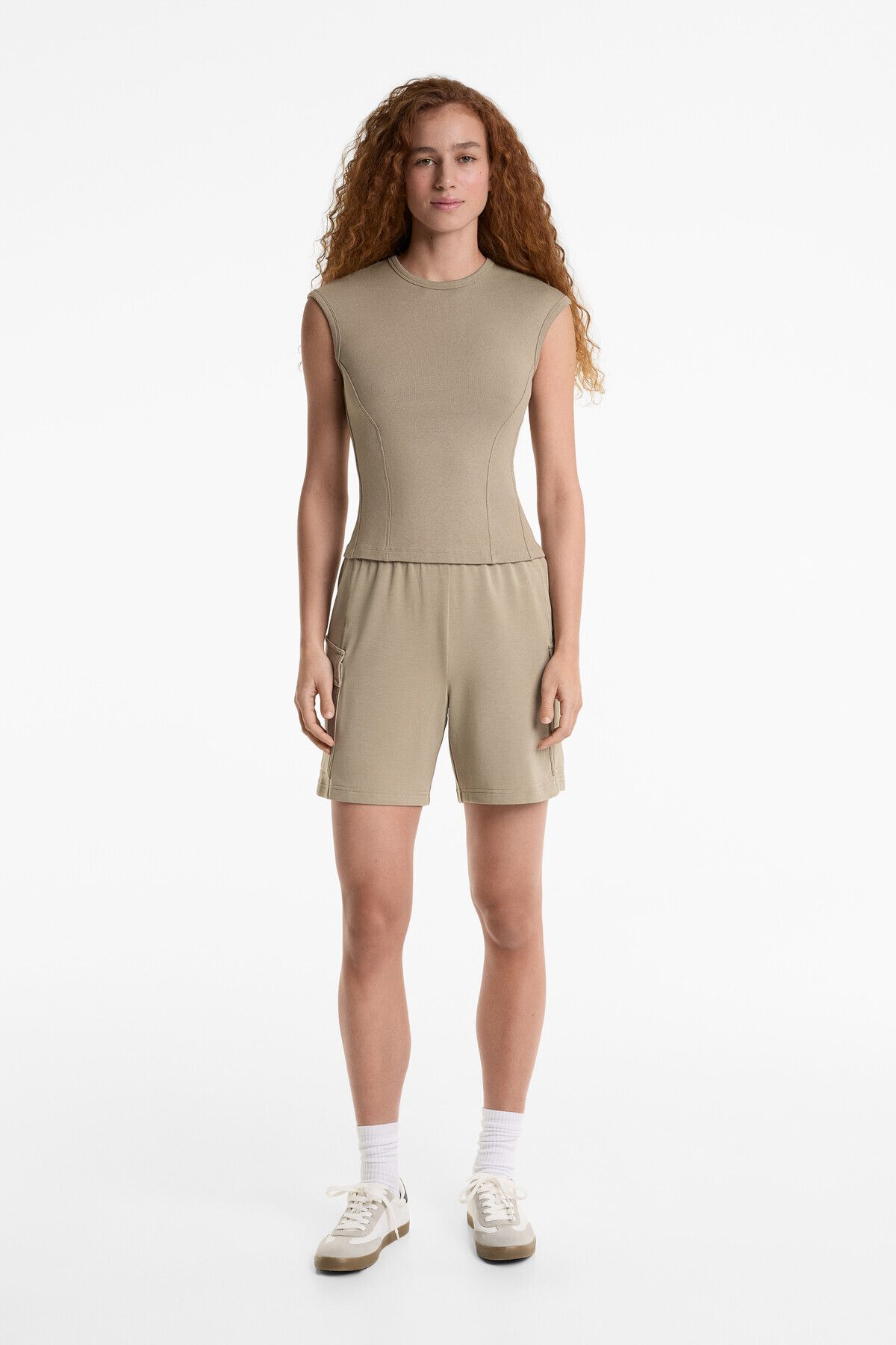 Oysho-Soft Touch Bermuda shorts with modal and pockets 4