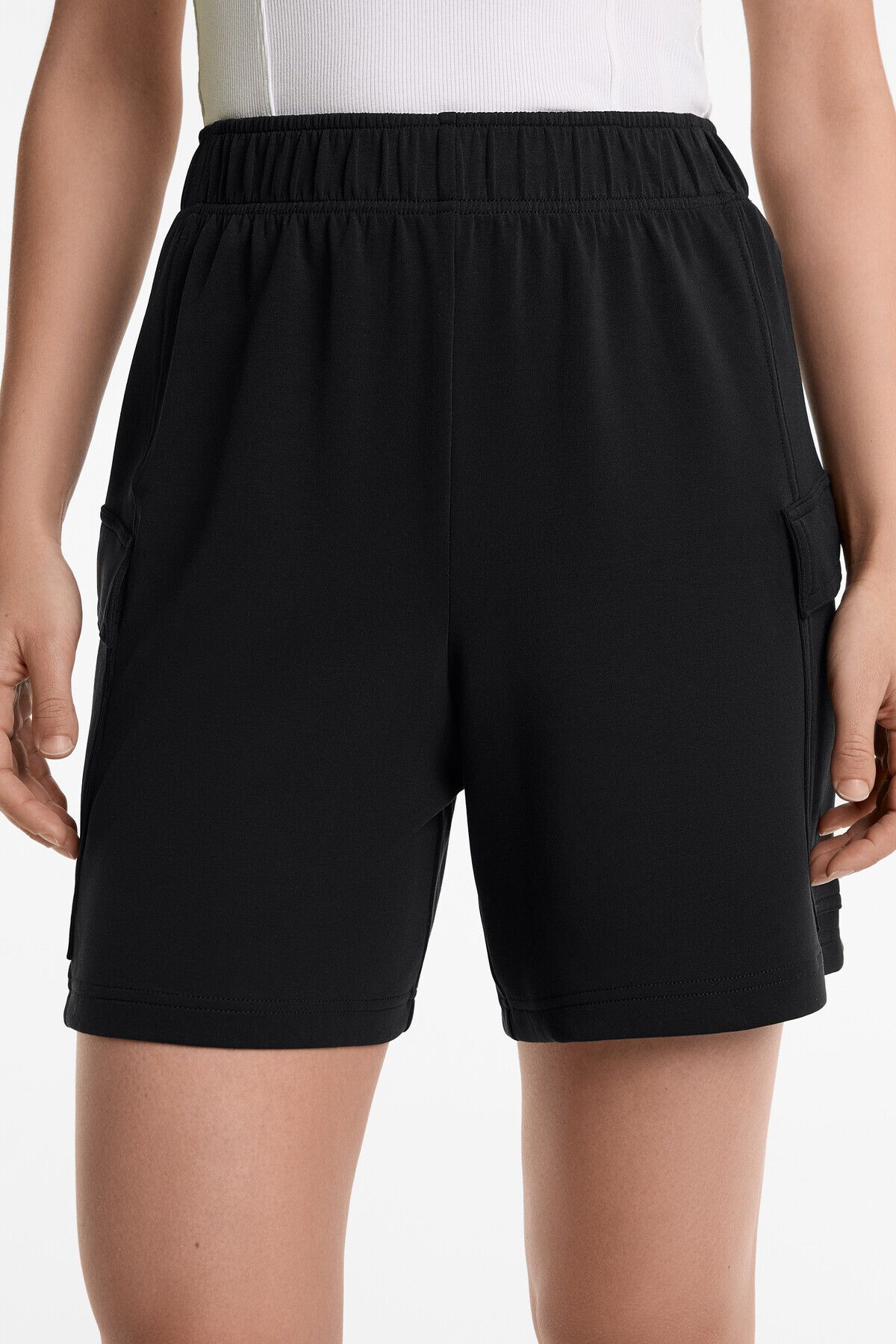 Oysho-Soft Touch Bermuda shorts with modal and pockets 6