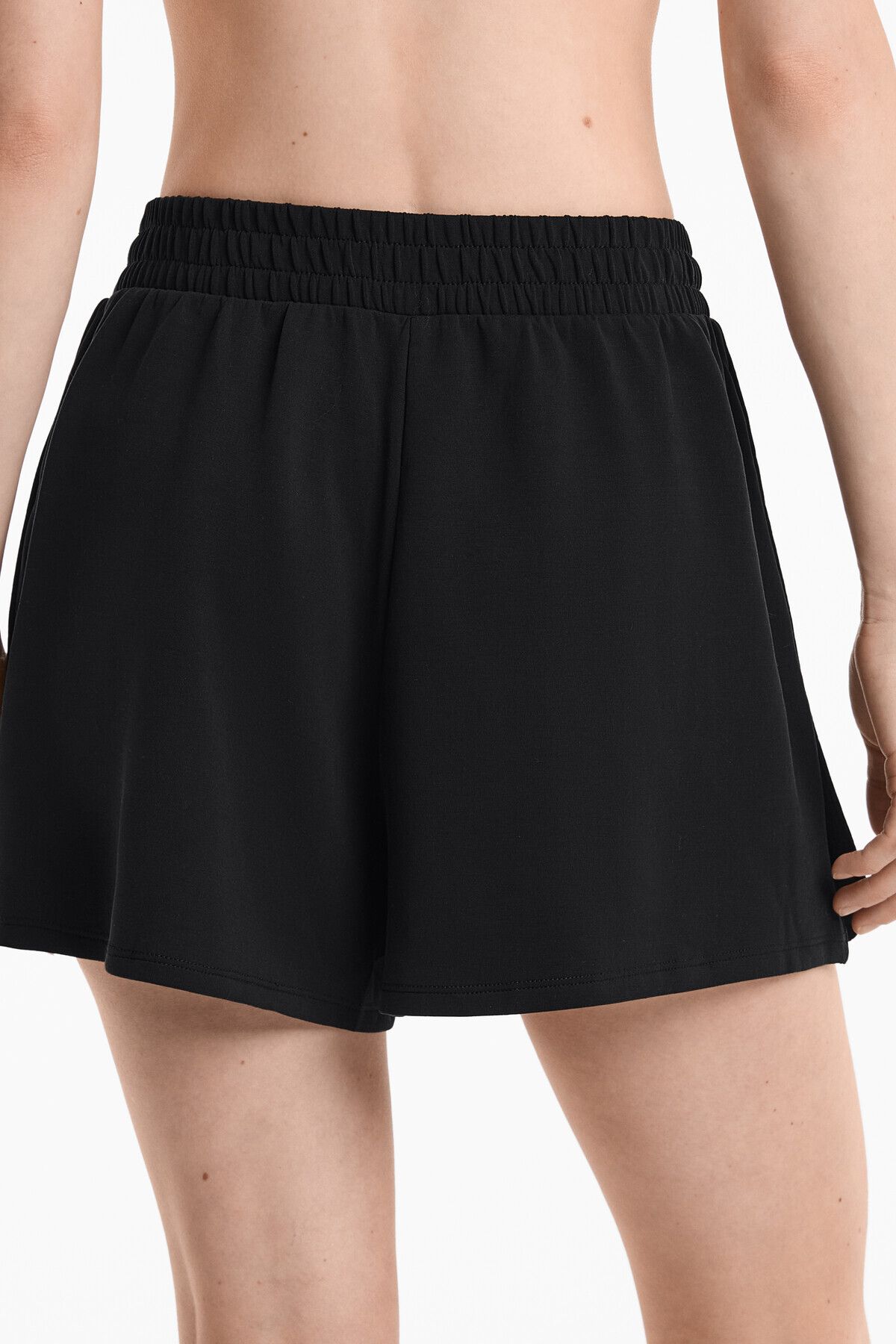 Oysho-Soft Touch wide-leg button shorts with modal 5