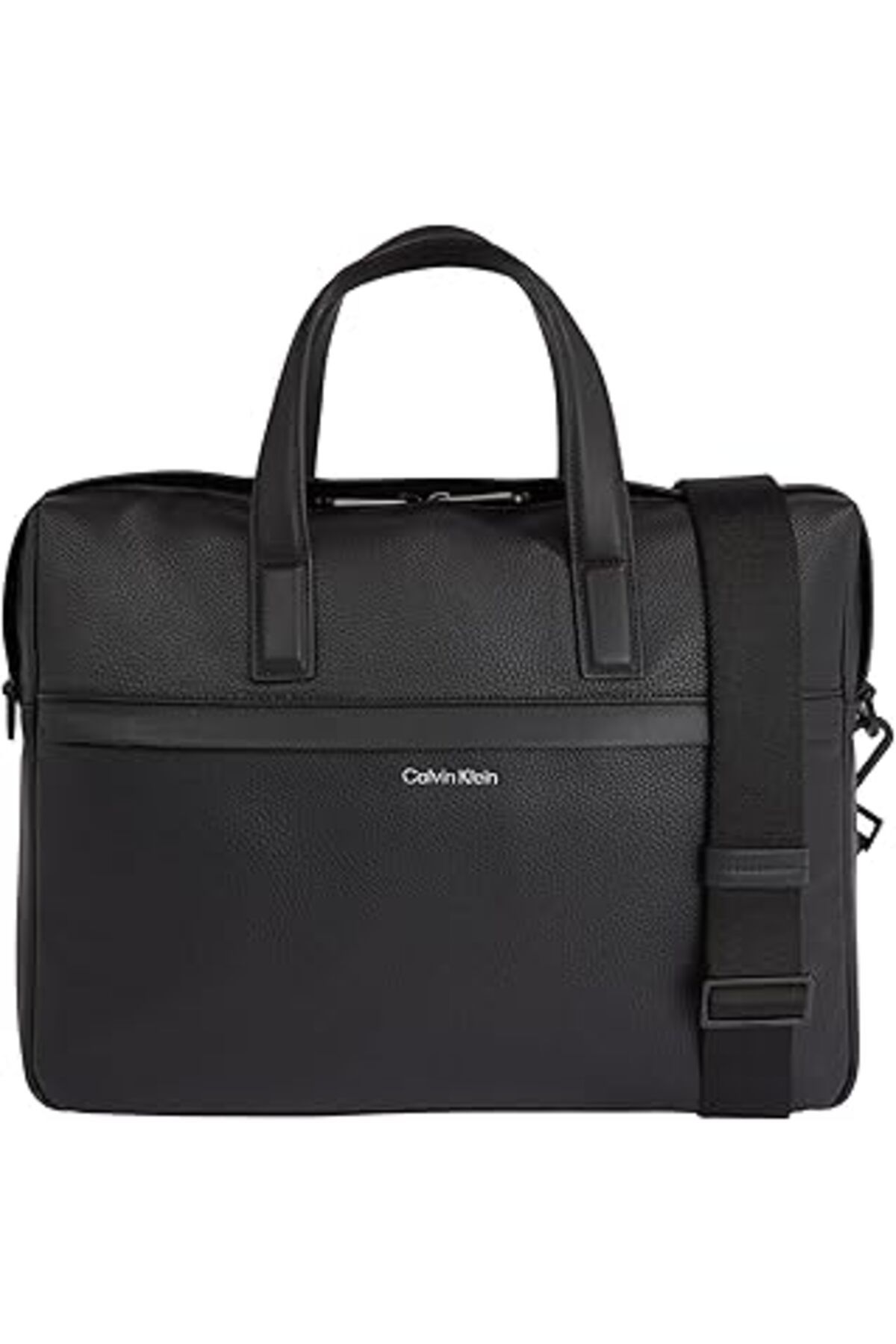 Mu Art Ahşap Calvin Klein Ck Must Laptop Bag Erkek Çanta, Siyah, Tek Beden