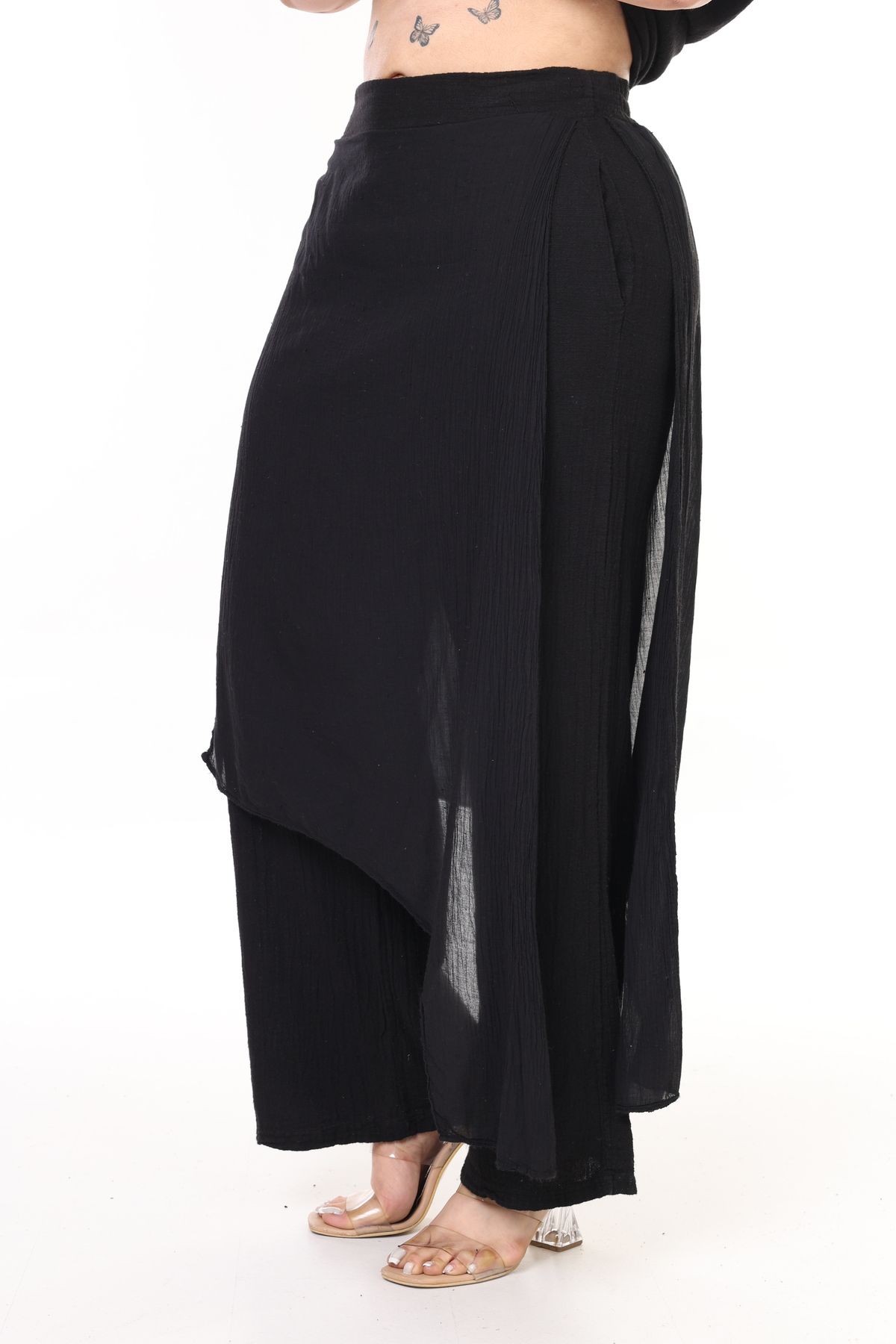 MJORA-Italian Linen Blouse & Pants Plus Size Set 8