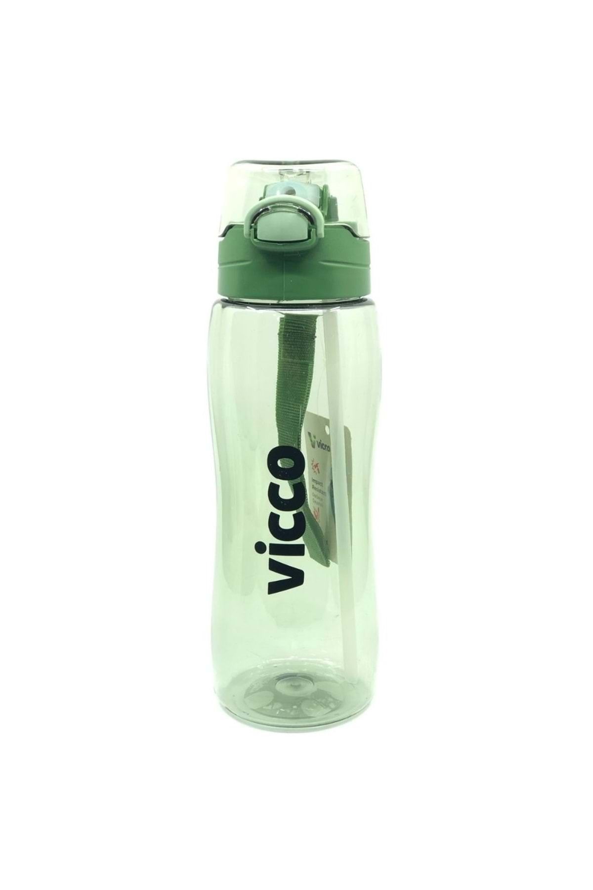 Vicco-Tritan Flask Water Bottle - 750 ml - Locked Lid Khaki 2