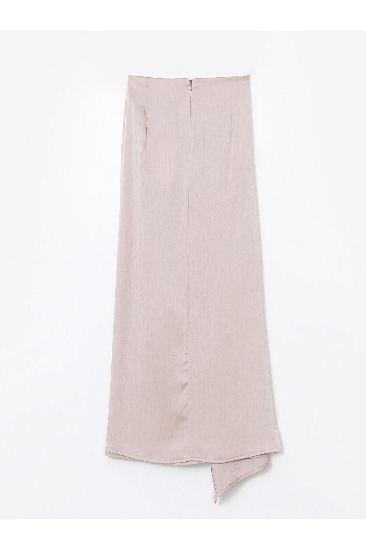 LC Waikiki-Lcw Modest Waist Zippered Textured Skirt 3