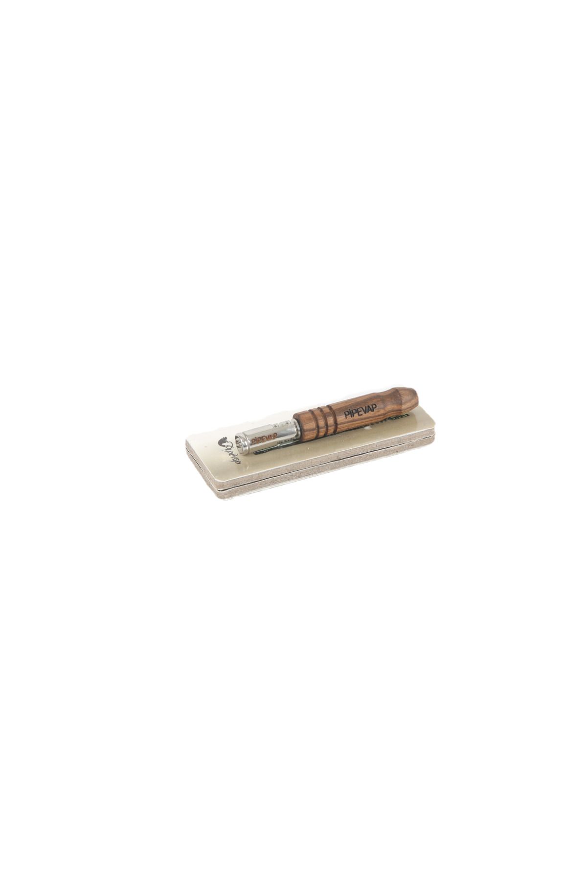 PipeVap SILVER WOOD WALNUT VAPORIZATOR