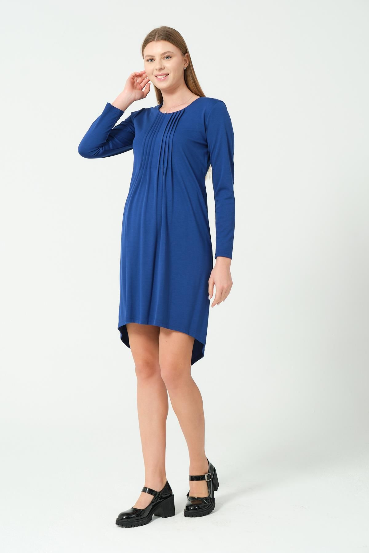 BUSA-Maternity Evening Dress Dress Accordion Collar Saks 1
