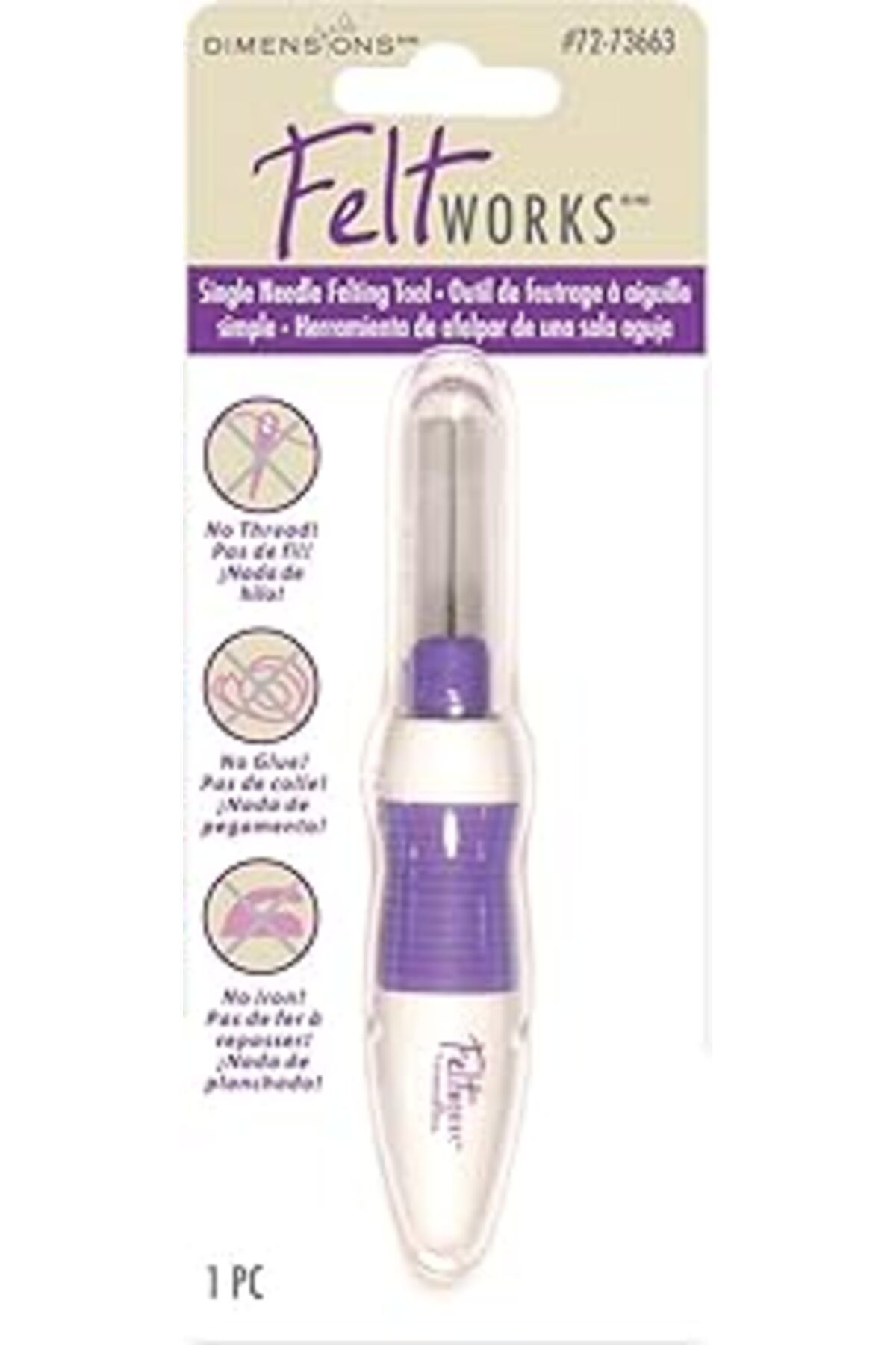 Mu Art Dimensions Needlecrafts Feltworks Tek İğne Keçeleme Aracı