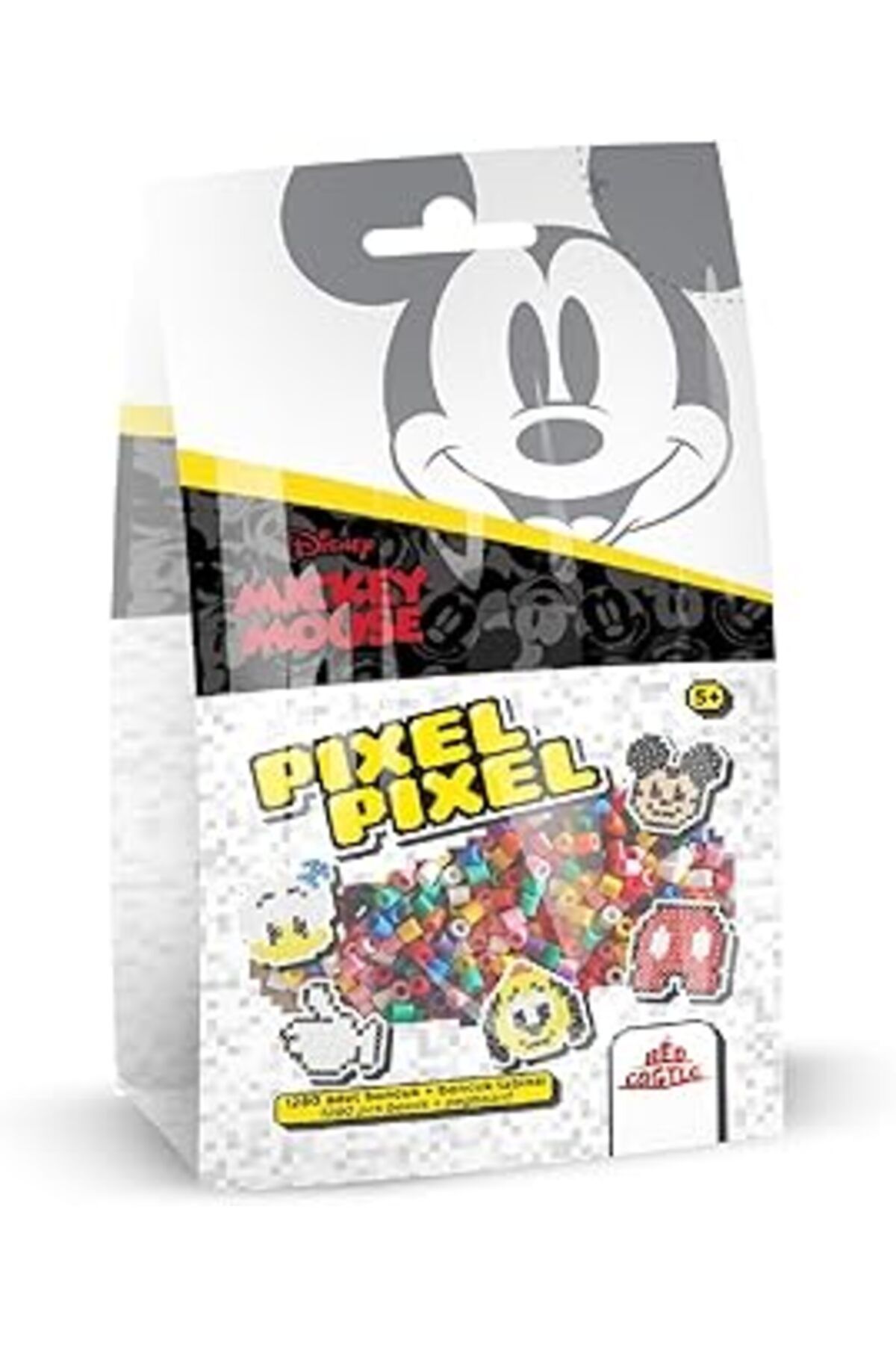 robotrend Red Castle Boncuk Eğitici, Eğlenceli Etkinlik Ve Oyuncak Seti, Mickey(1.280 Adet Renkli)