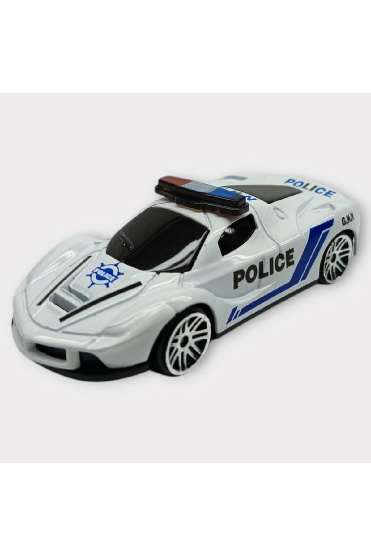 Easy Tedarik Metal Mini Polis Arabası 8 cm Polis 7