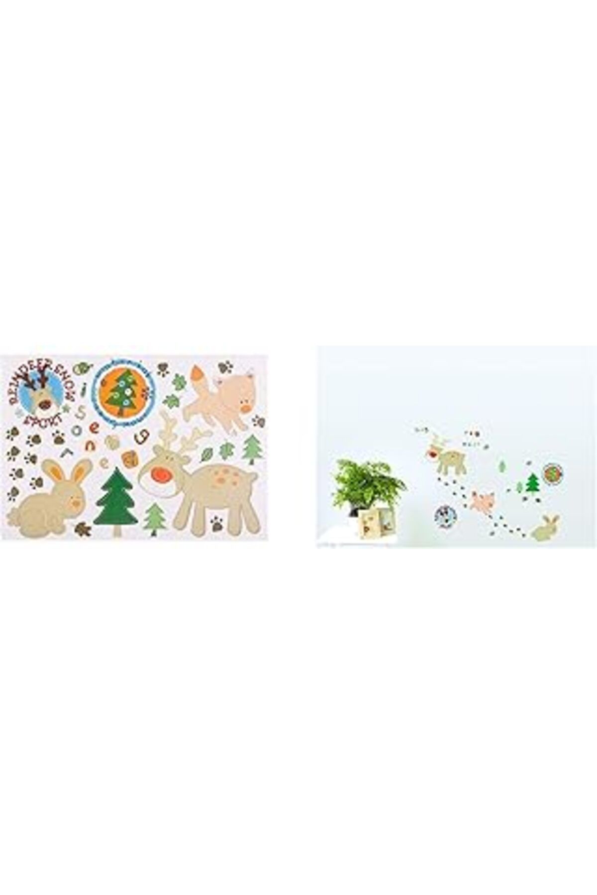 Mu Art Bosphorus Duvar Süsü (Sticker) Ormanlı Desenli Pvc