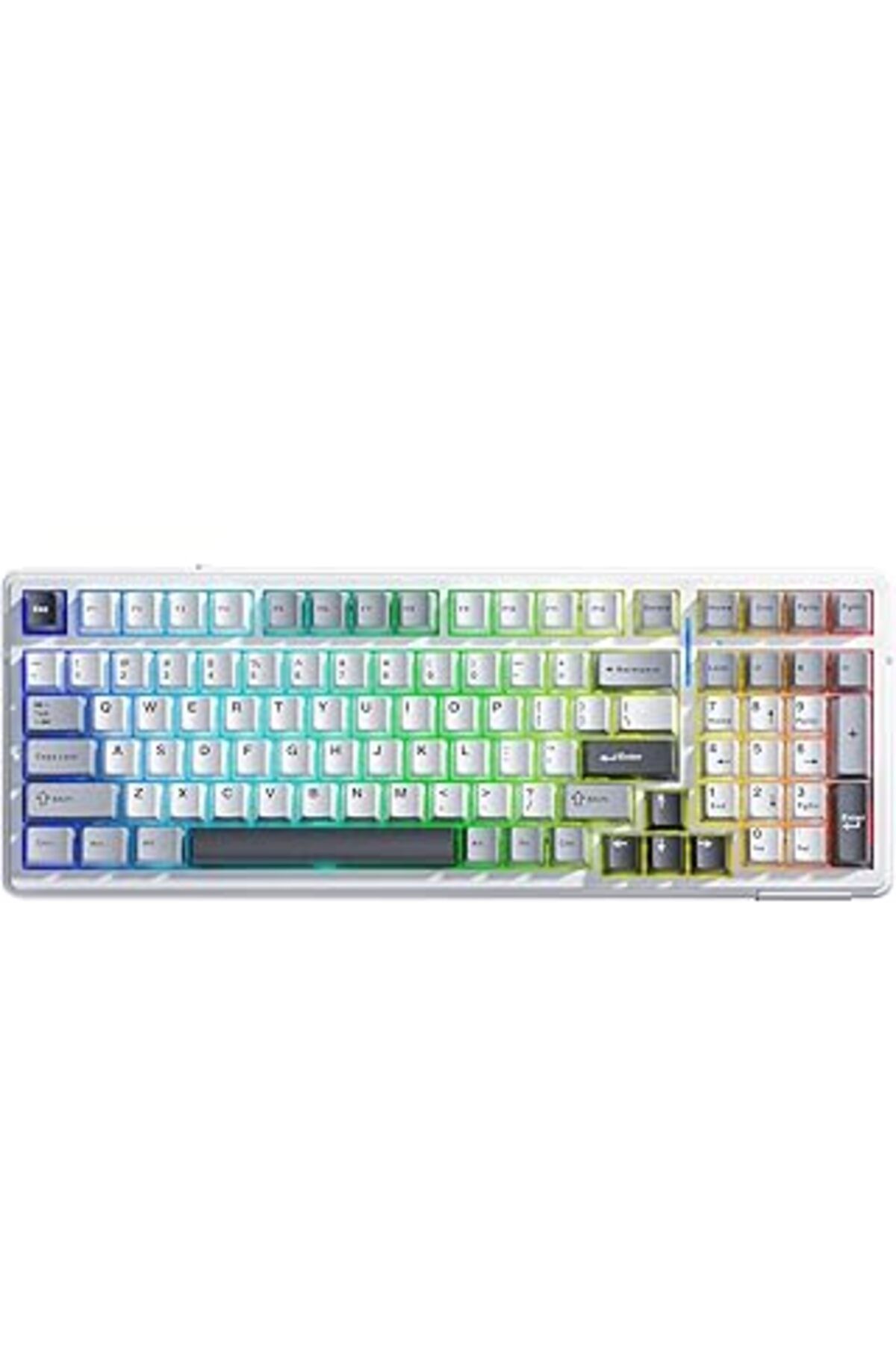 robotrend Aula F99 3 Modlu Rgb Hot Swap Mekanik Linear Graywood V3 Switch Kablosuz Makrolu Klavye Gri