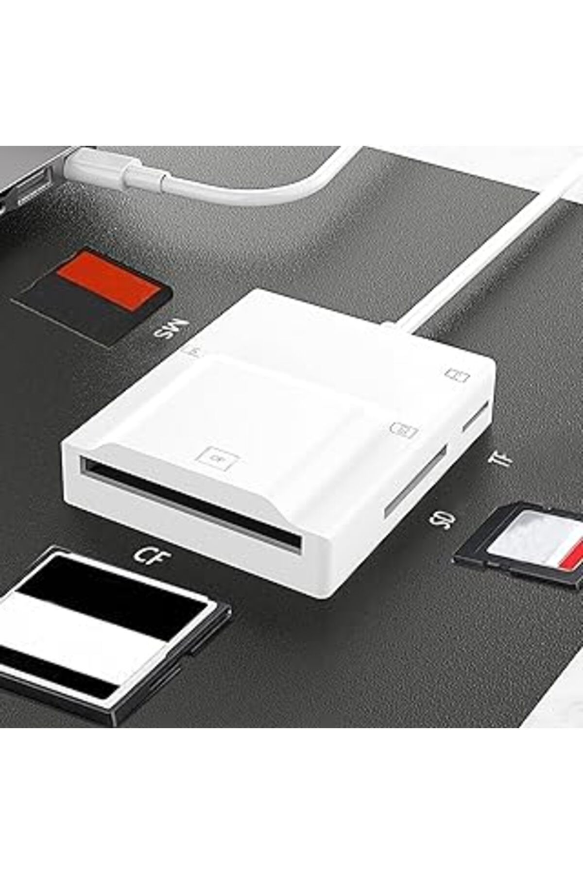 Mu Art Ahşap Mt81 Mac Ve Otg Telefon Uyumlu Type-C Cf Kamera Hafıza Kart Okuyucusu 5Gbps Veri Aktarımı
