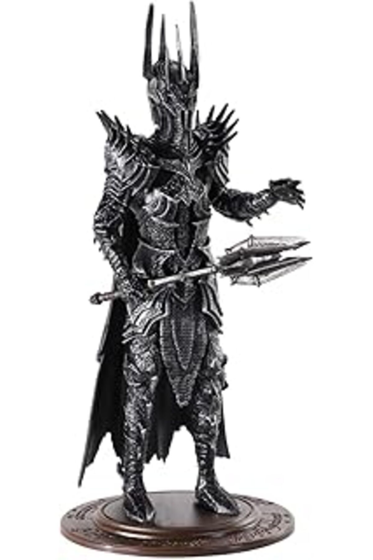 Mu Art Ahşap Bendyfigs Noble Collection Lotr Sauron - Resmen Lisanslı 19Cm (7,5 Inç) Ayakli Halkalar Bükülebilir