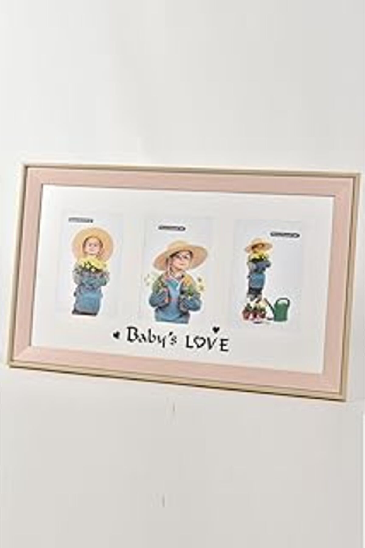 Mu Art Setabianca Frame 2Li Kalpli Fotoğraf Çerçevesi Pastel Pembe
