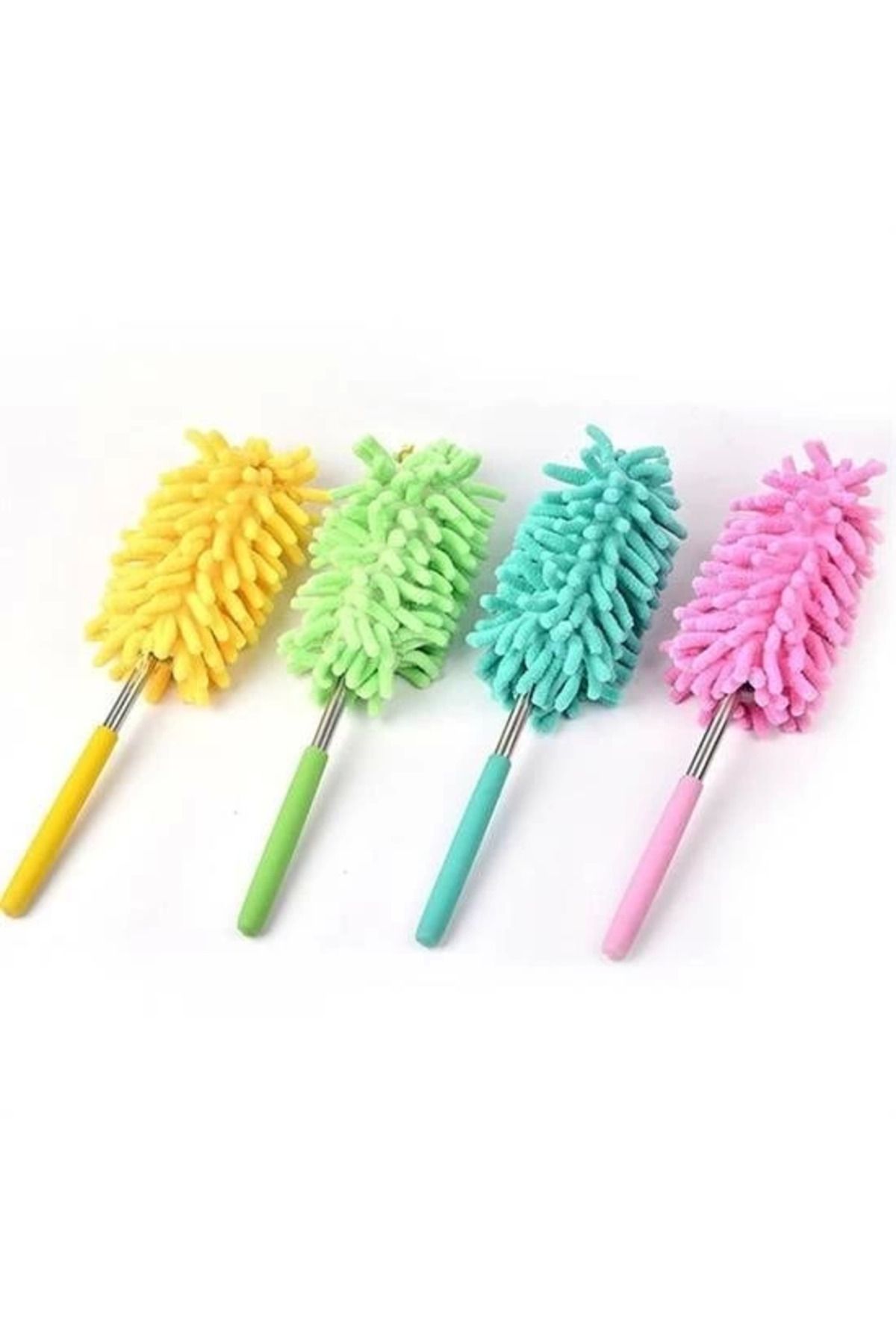 Kuzgun Ticaret Teleskopik Mikrofiber Pratik Uzayabilen Toz Alma Fırçası Aparatı ( Lisinya )