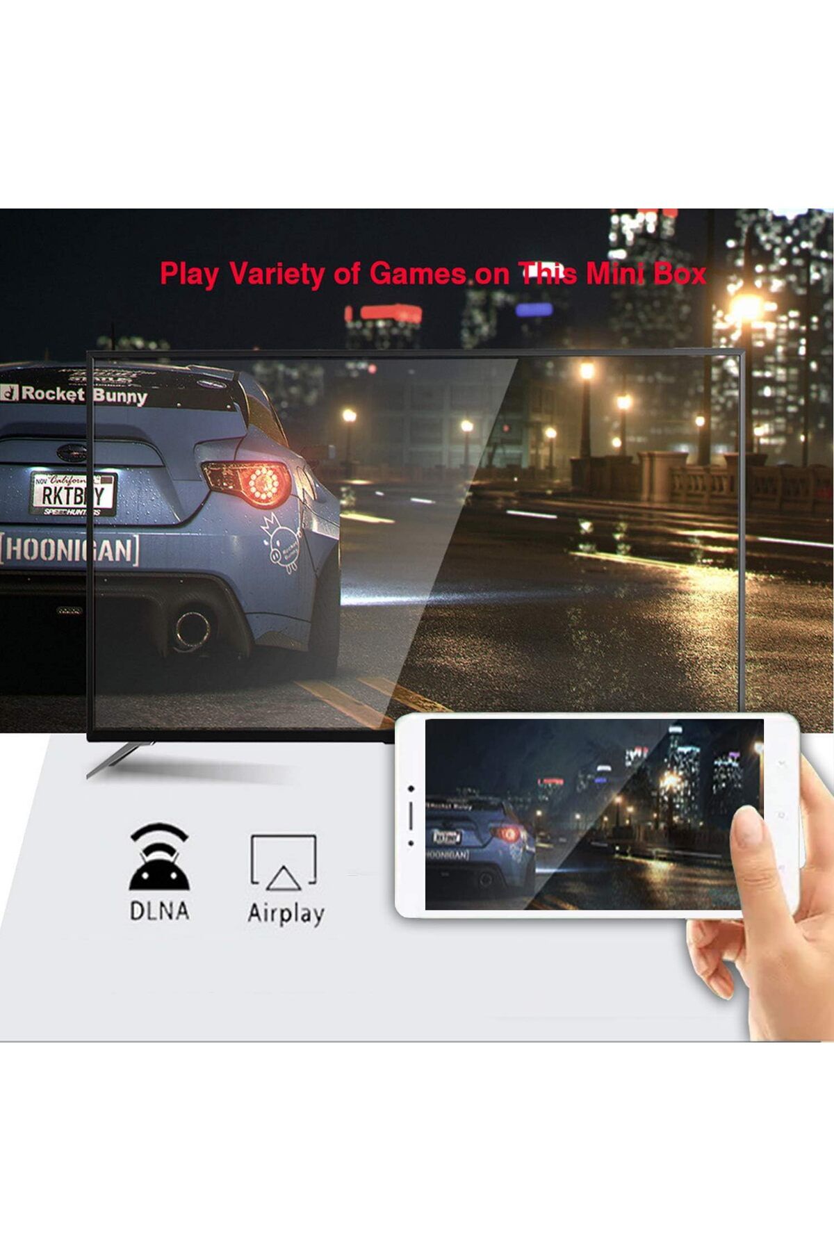 fulina-H96Max Android 10.0 Smart TV Box,Quad-Core 4G DDR3 32G ROM Dual WiFi 60Hz H.265 HDR10 Ultra HD 3