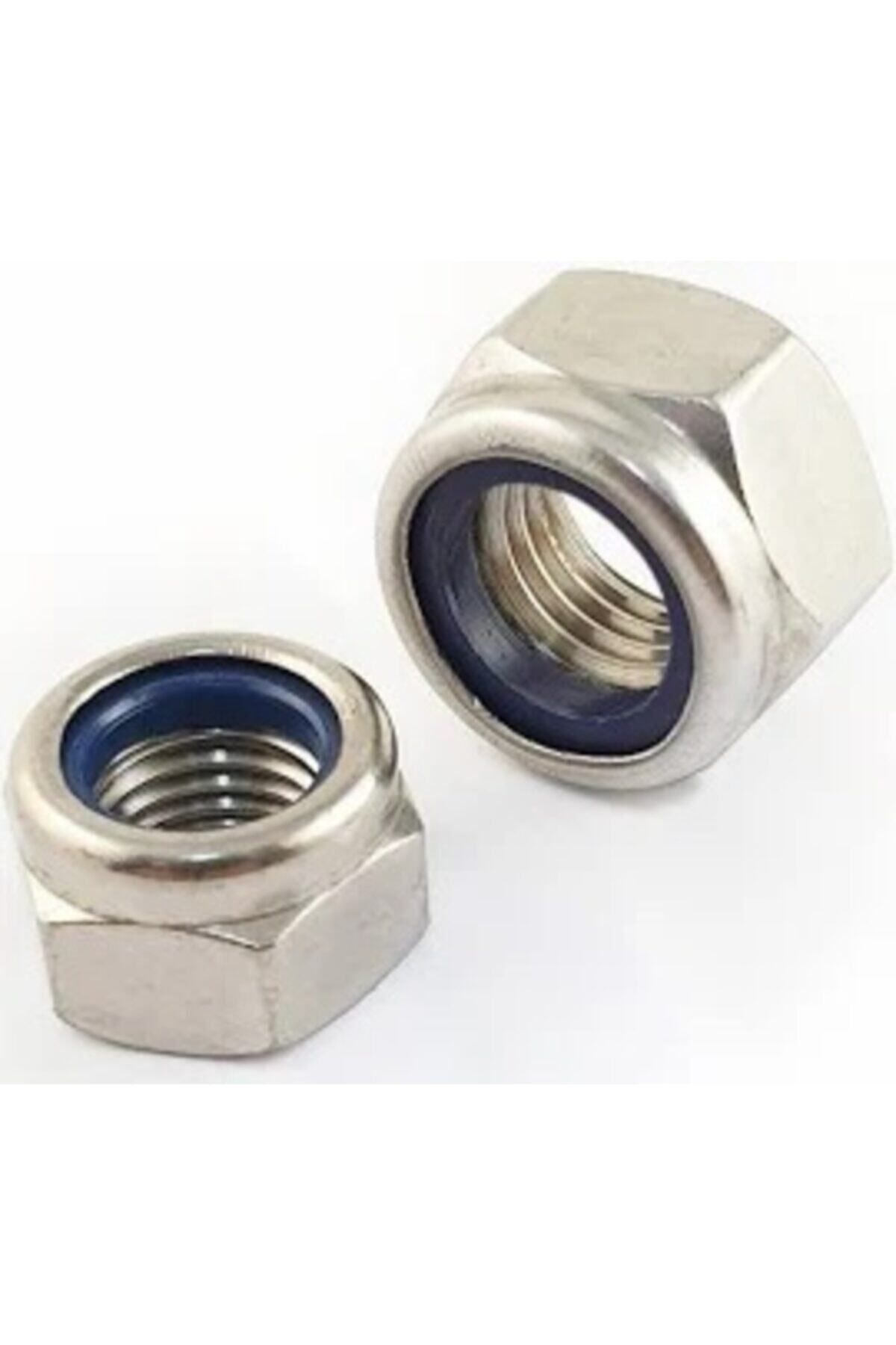SADEM TEKNİK M5 FİBERLİ SOMUN DIN985 İNOX A2 304K 100 Adet