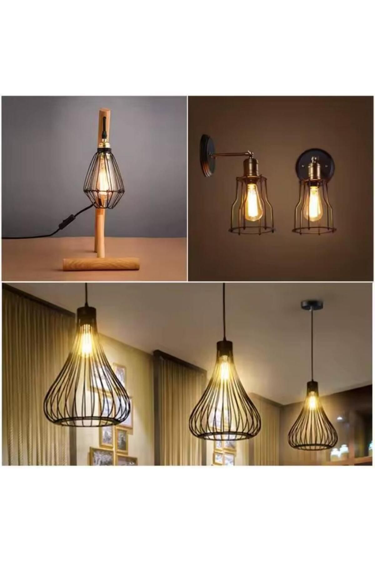 Generic-4-Piece LED Retro Energy Saving Filament Light Bulb White 45X35X45centimeter 8