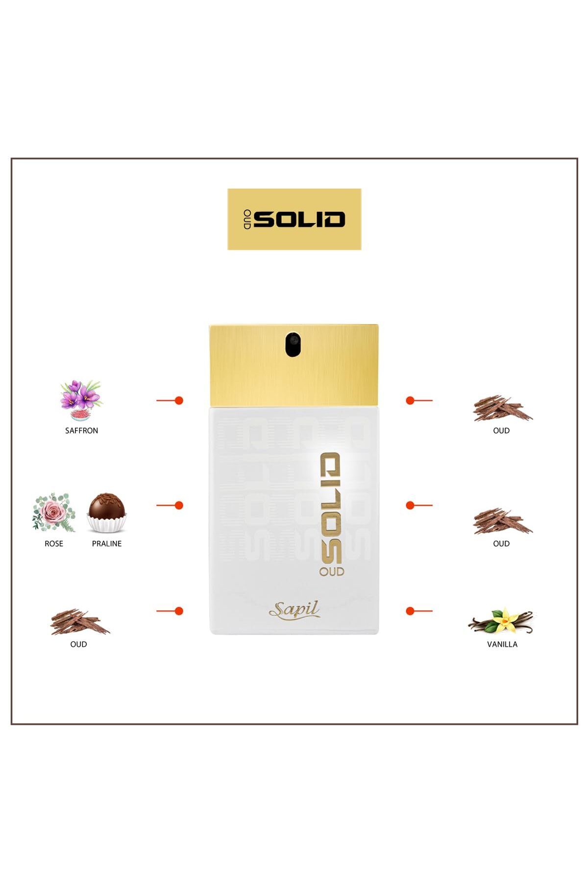 sapil-Solid Oud Eau De Toilette Unisex 100ml 4
