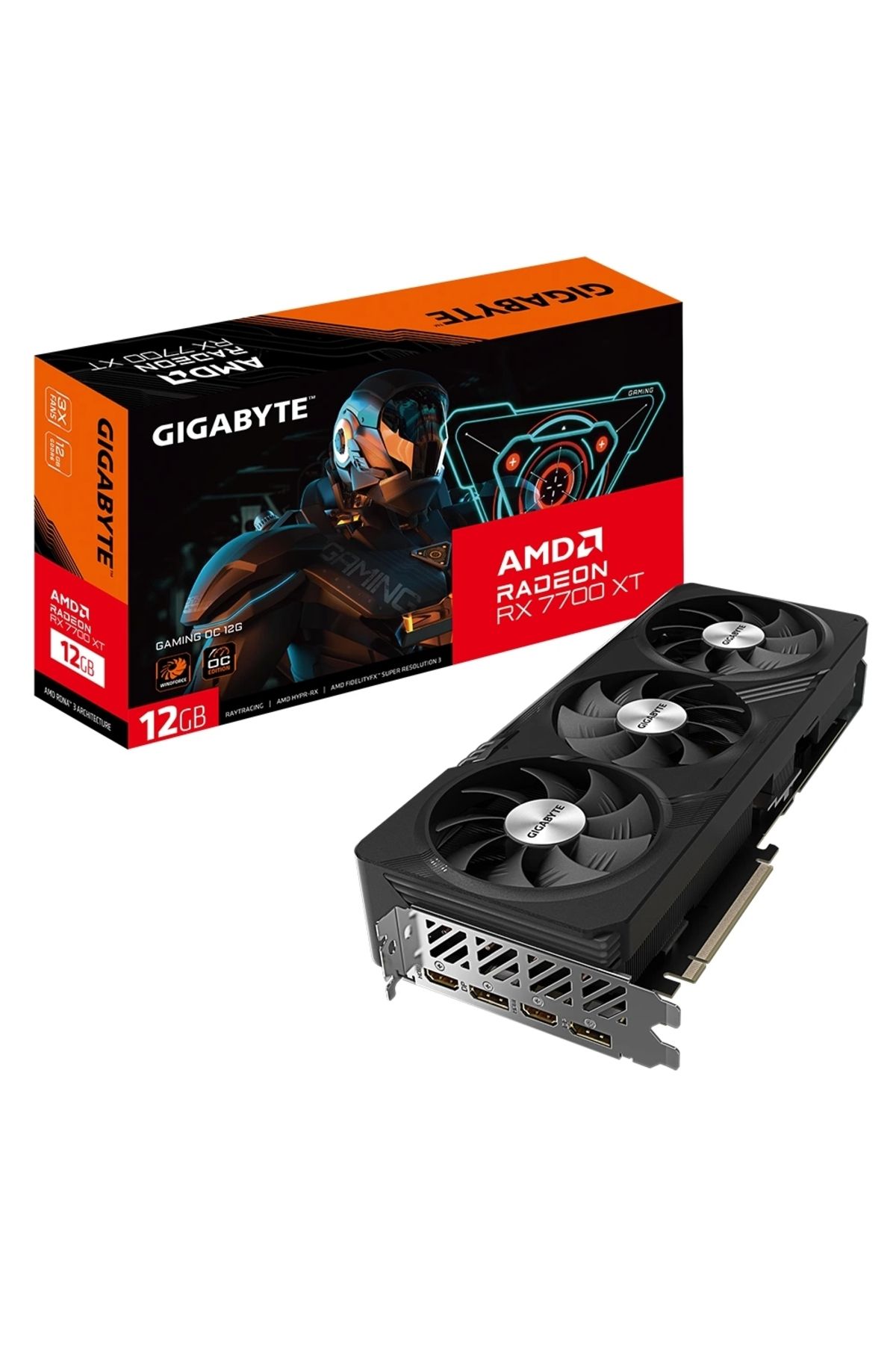 Gigabyte Radeon Rx 7700 Xt Gamıng Oc 12g Gddr6 192bit Amd Ekran Kartı -gv-r77xtgamıng Oc-12gd