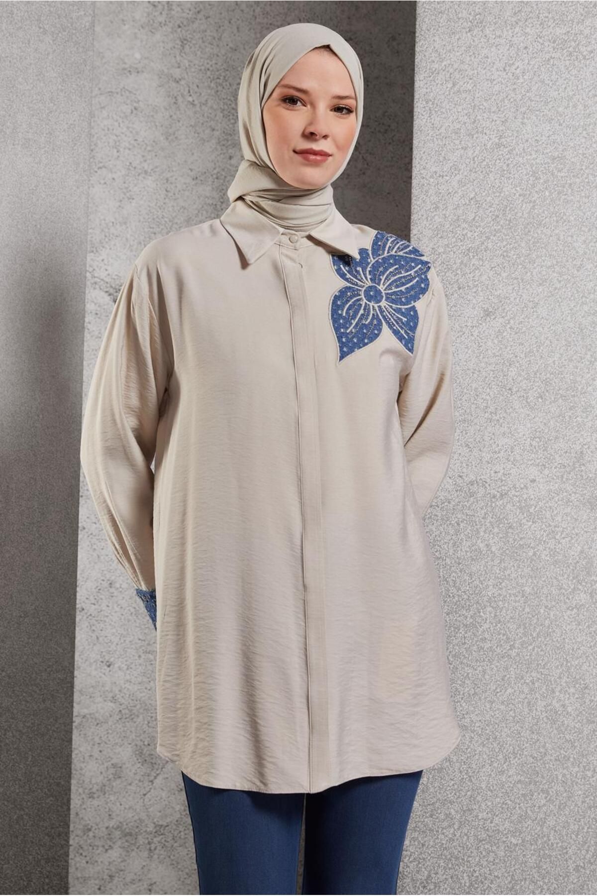 تونیک یقه پیراهن 45091 Alvina