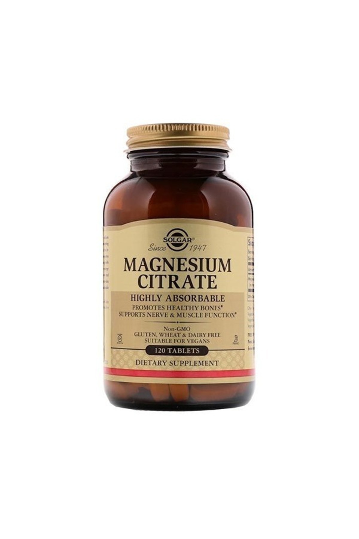 Solgar-, Magnesium Citrate, 120 Tablets 1