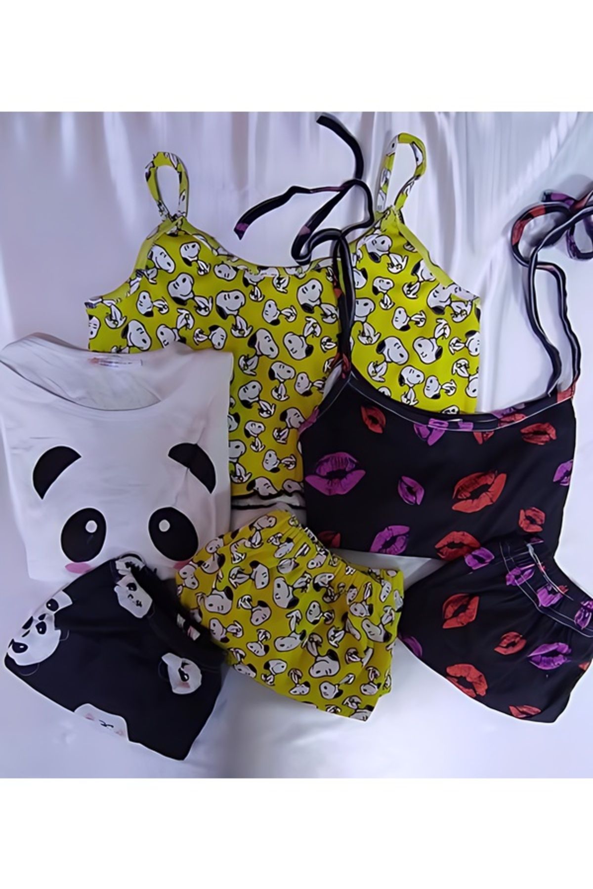 PEMBİŞ HOMEWEAR 3 LÜ ŞORT TAKIMI Kod 0019 K