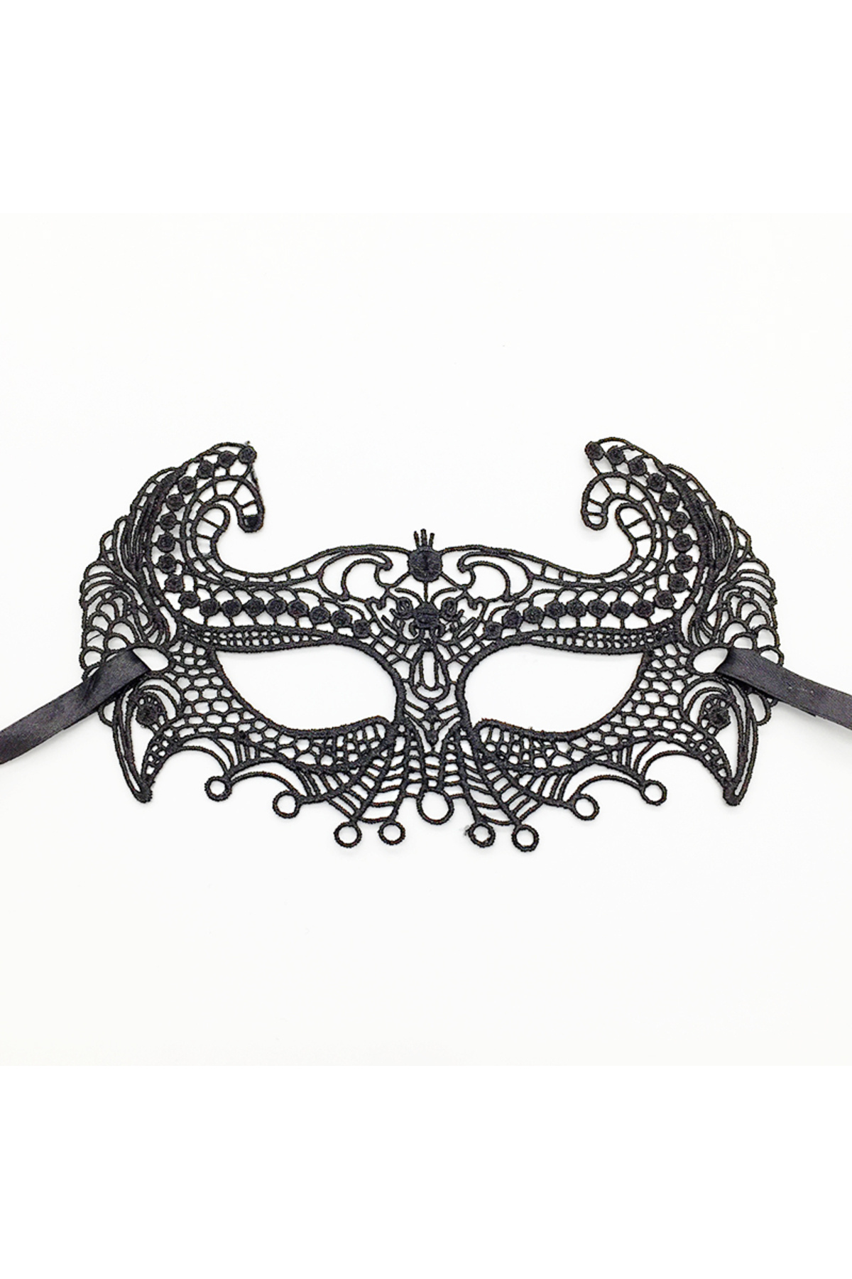 Skygo-Lace Party Prom Mask with Black Color Ears 1