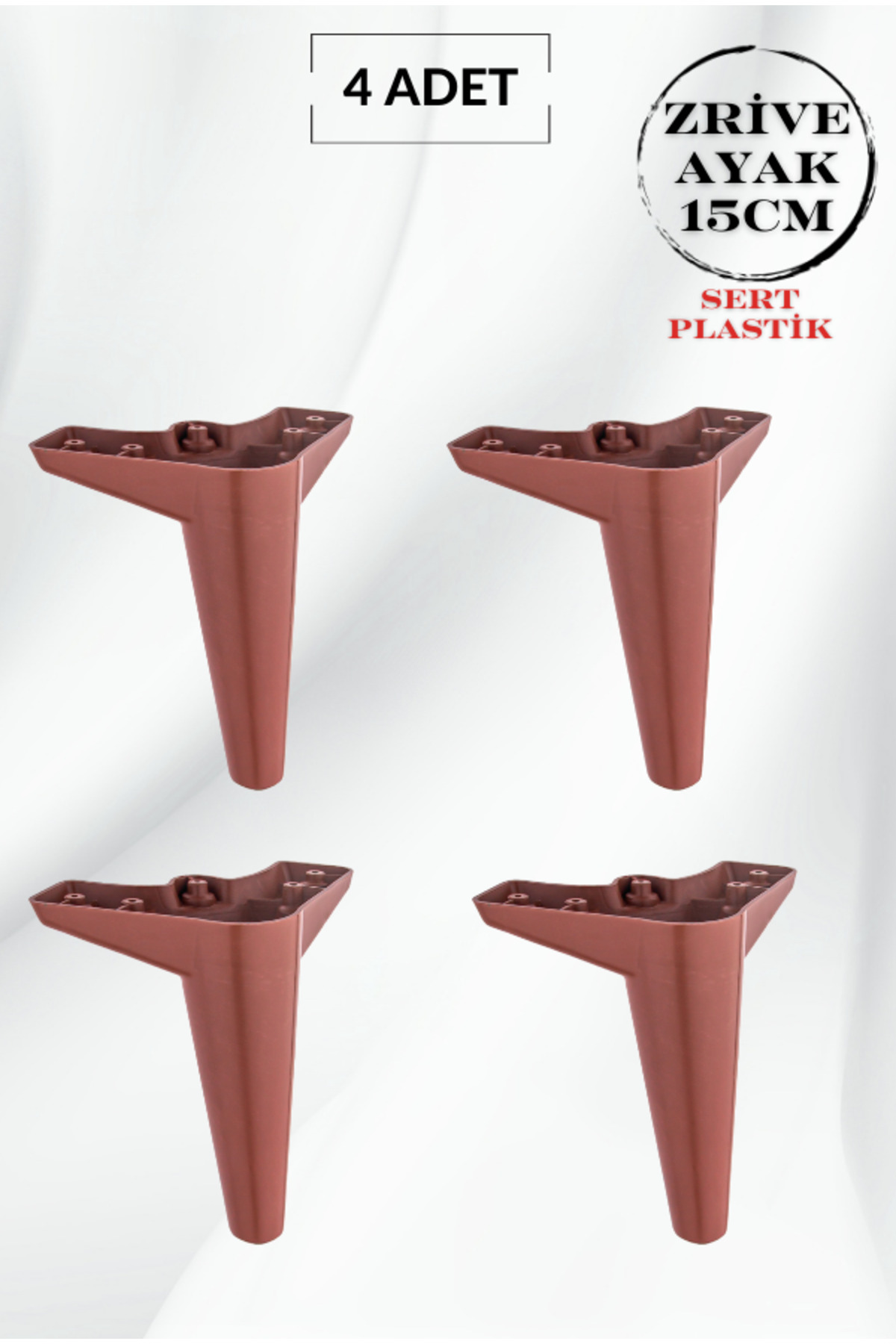Peak Plasitk Foot Coffee 15cm Furniture Seat Base Cabinet Legs 4-Pack–durable Design