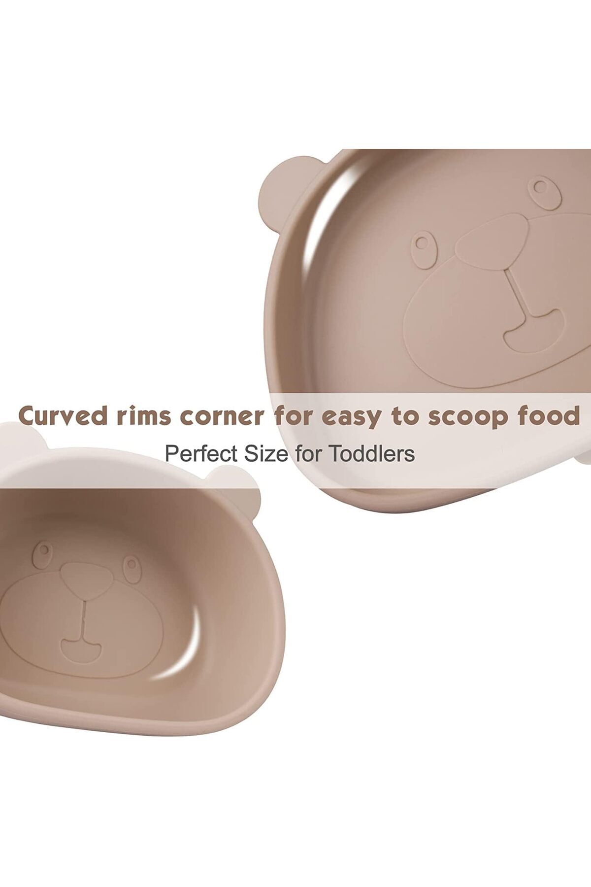 COOYA-Suction Baby Plate and Bowl Set, Silicone Baby Led Weaning Supplies for Toddler Self Feeding 6