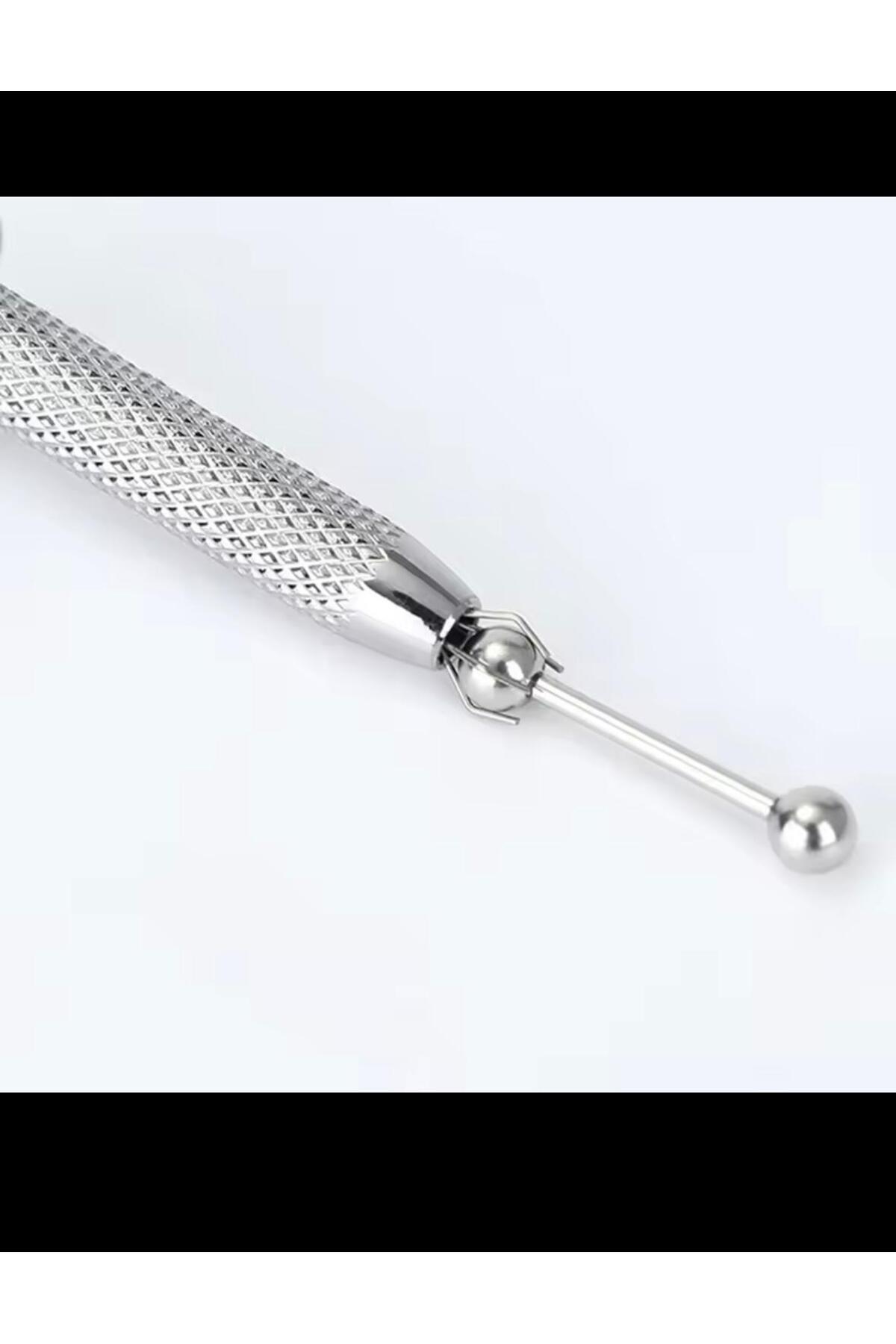 Arescollection çelik , piercing top tutucu,piercing topu kolay takma çıkarma aparatı. görsel 5