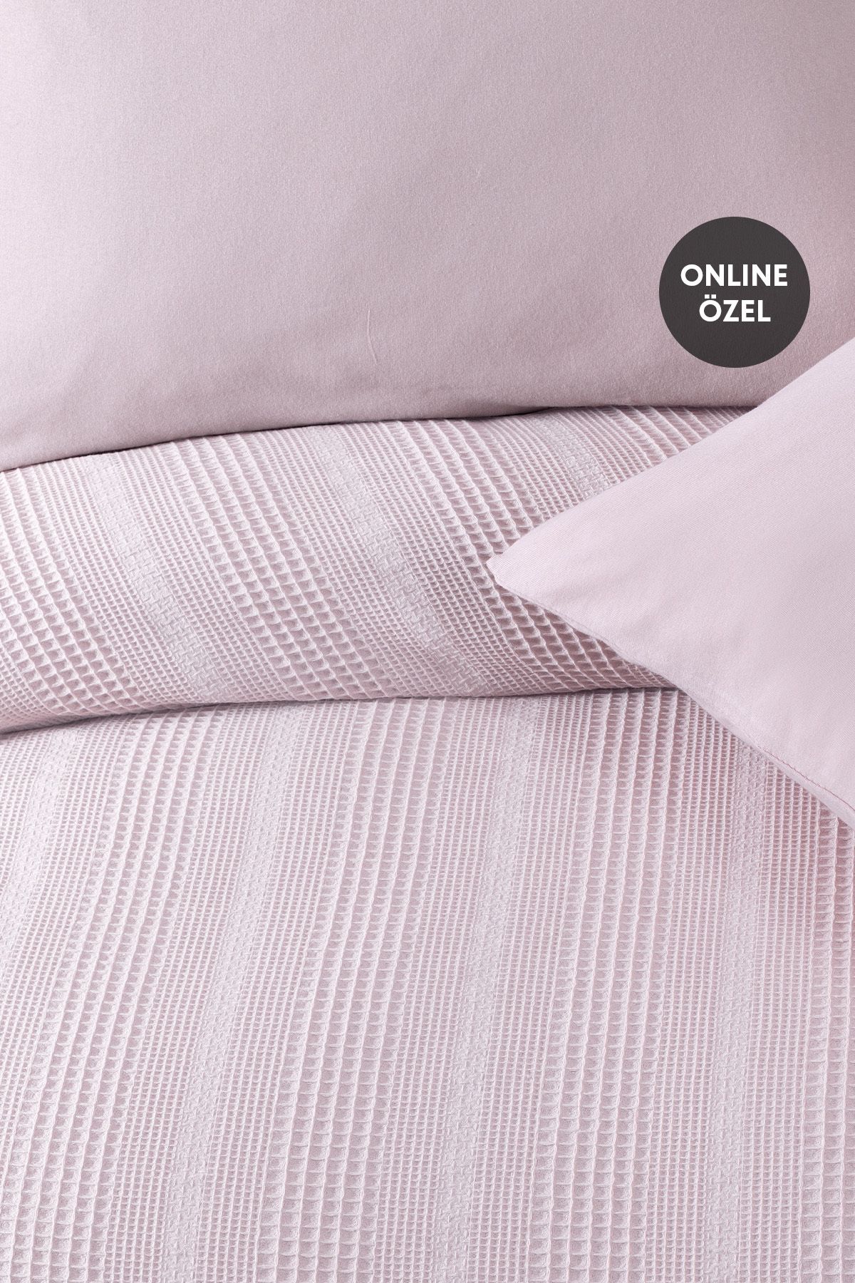 Yataş-Lilac Colored Double 100% Cotton Pique Set 2