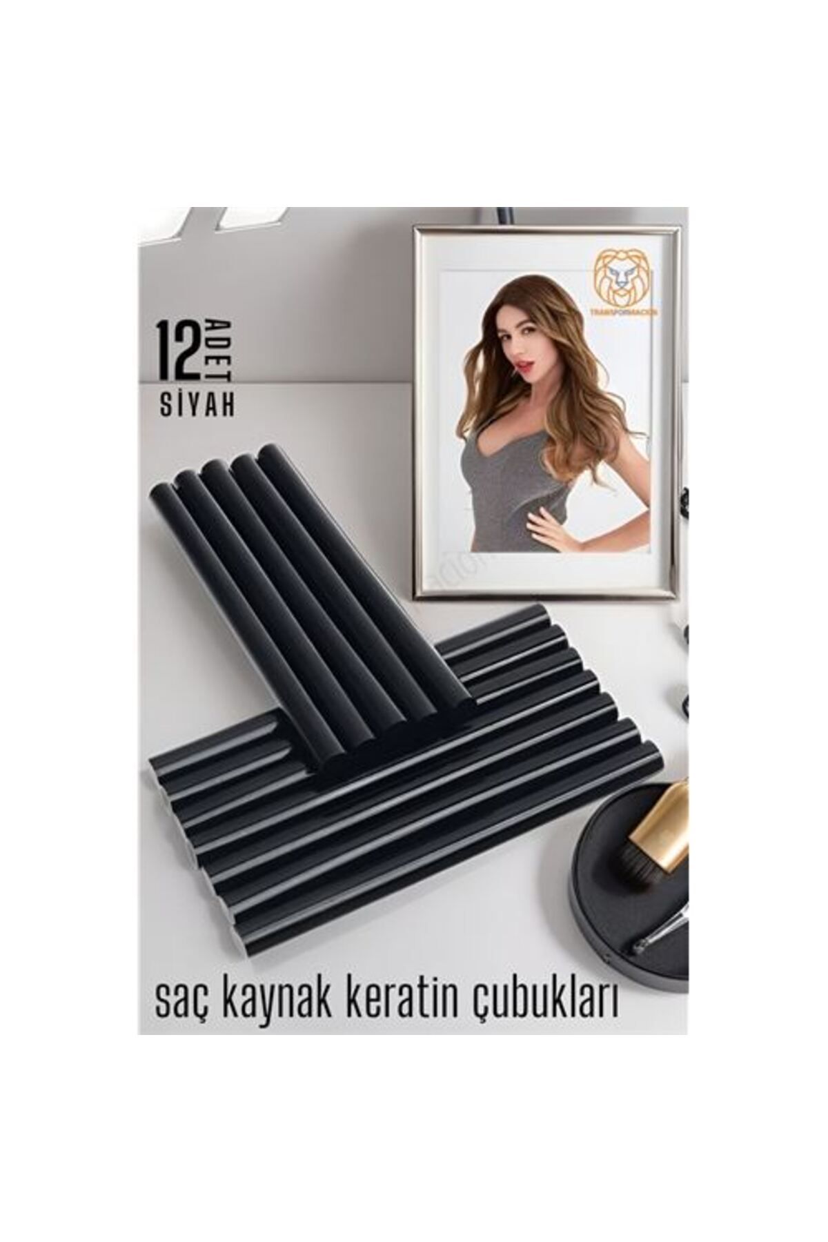 ModaCar Nano Keratin Kaynak Çubukları 12 ADET SİYAH Absolute