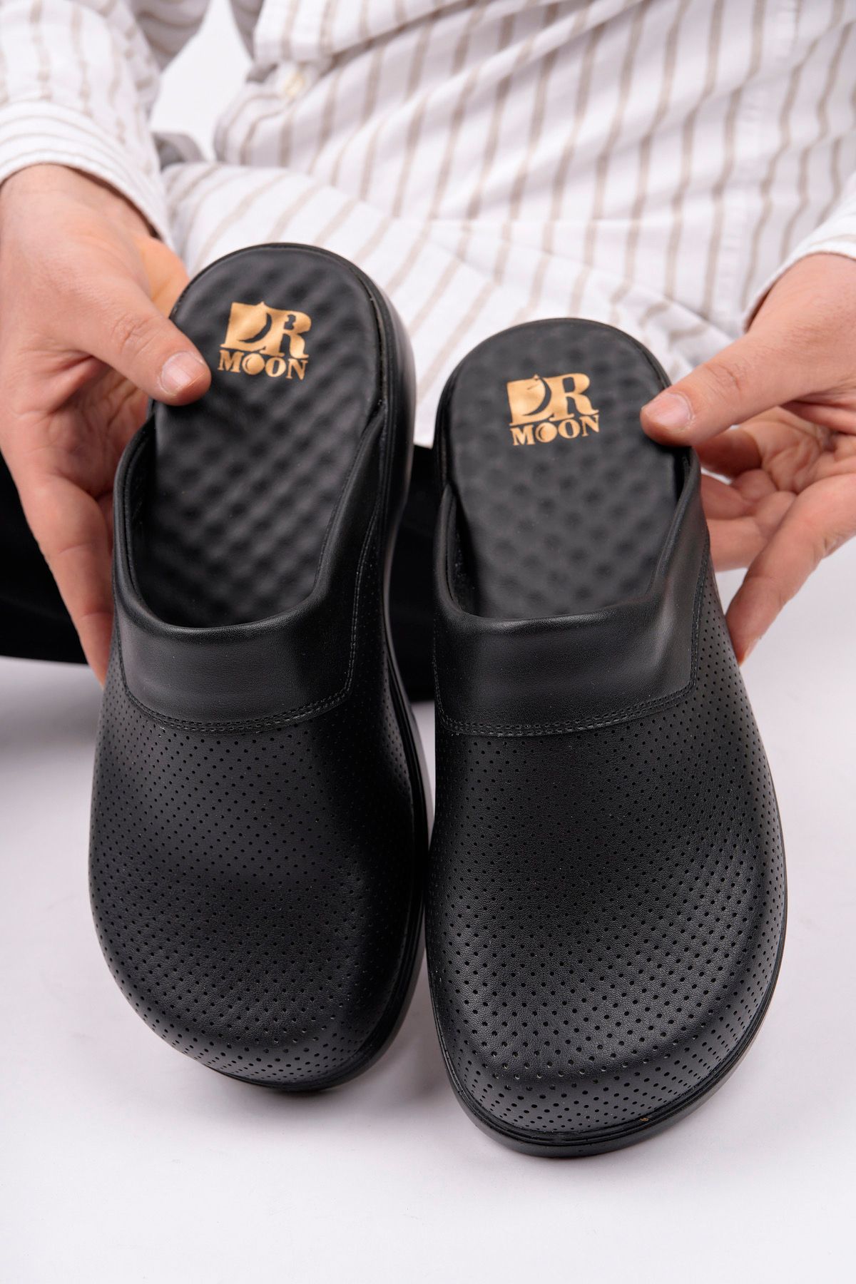 DRMOON-Orthopedic Sole Men's Sabo Slippers 3