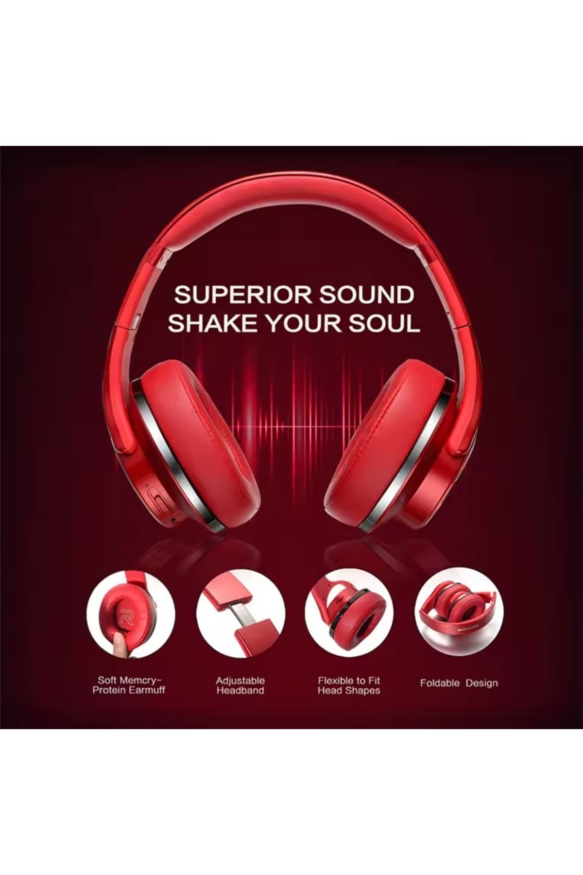 Bastec-Bluetooth Headphones with NFC Support 2