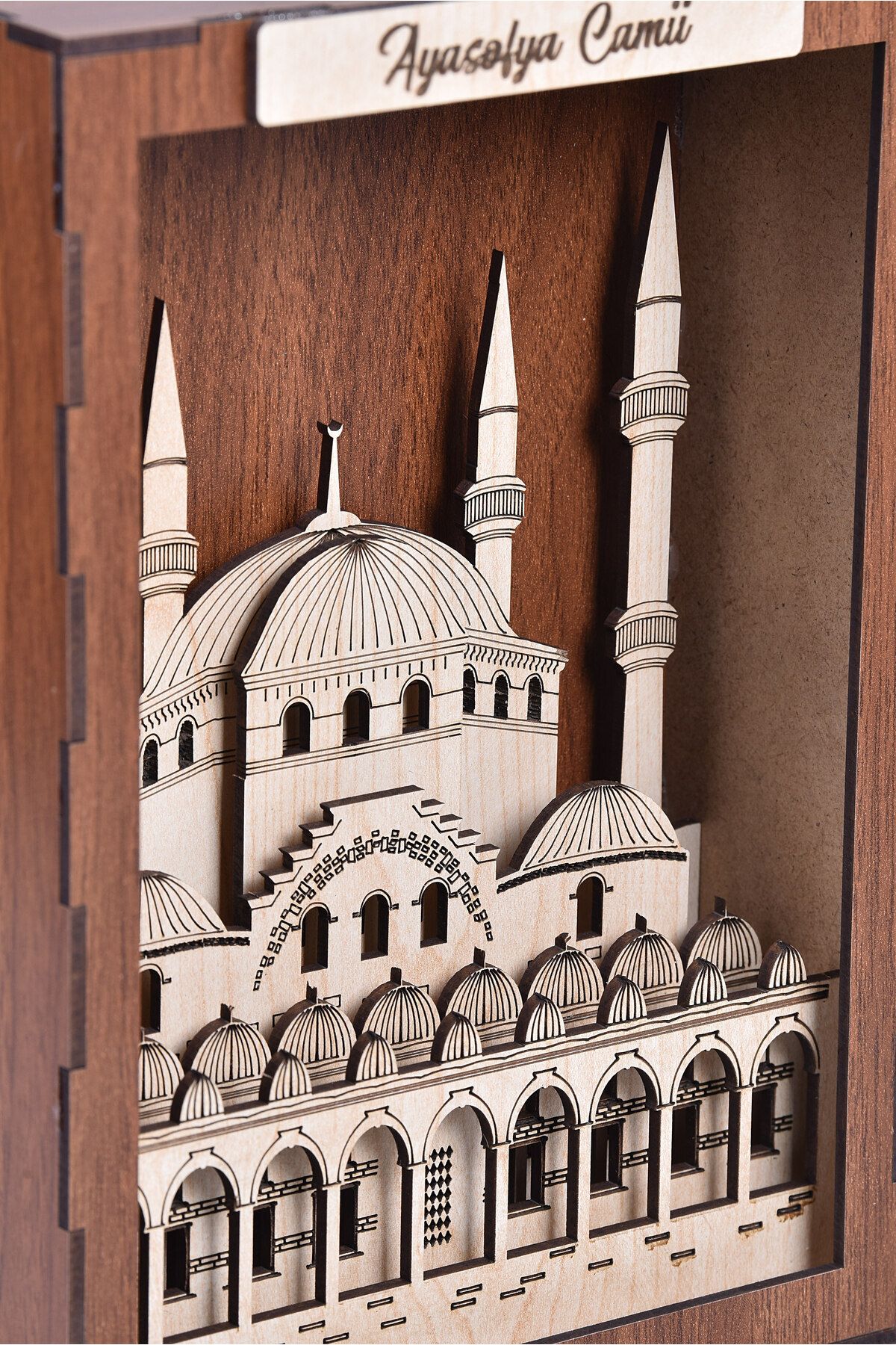 Demonte Ayasofya Camii Maketi – Ahşap Eğitici Ve Dekoratif Imparatorluk Yapısı Modeli - 1