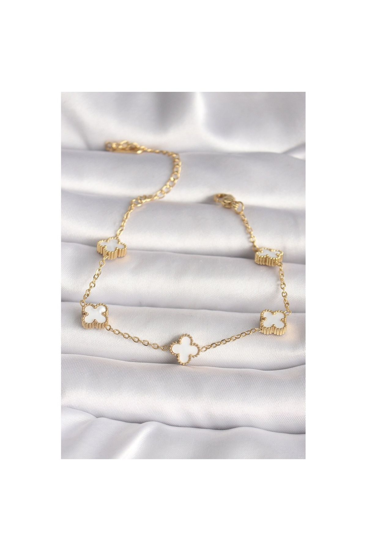 Skygo-Gold Colored 316L Baby Boy Clover Bracelet - Tj-Bb6640 1