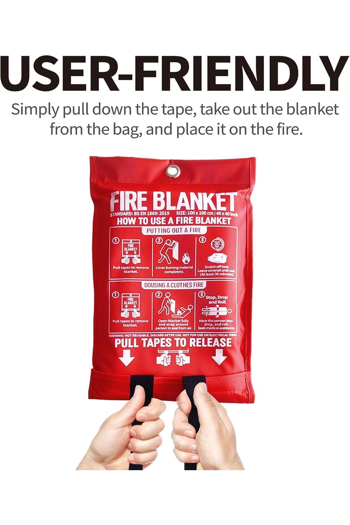 Generic-1 Piece Fire and Safety Blanket 300x300 - Fire Resistant Emergency Safety Blanket 8