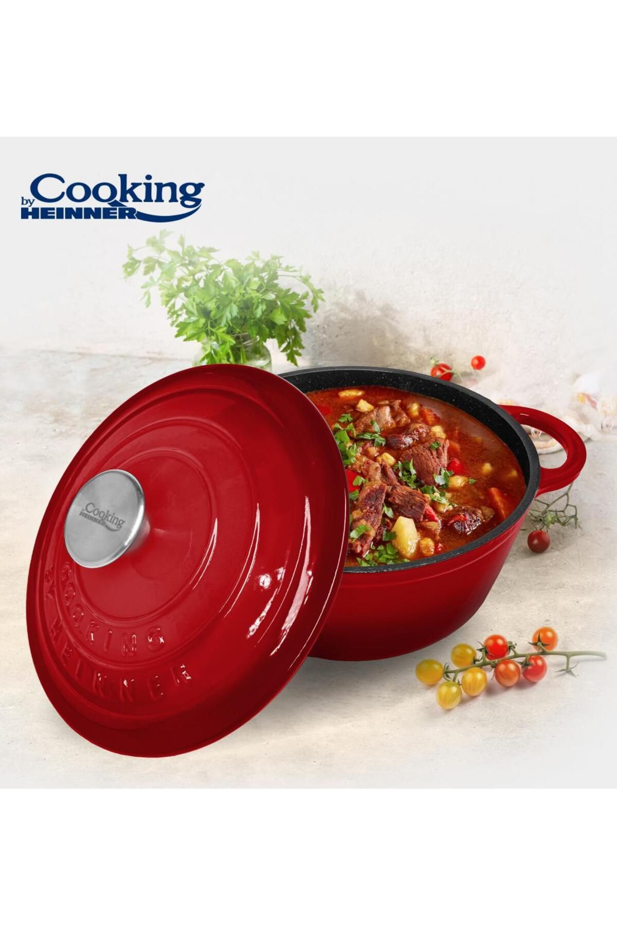 Cooking by Heinner-SEMIOALA FONTA+CAPAC 24 x 11,5 CM, 4L, PIROS VONAL 3