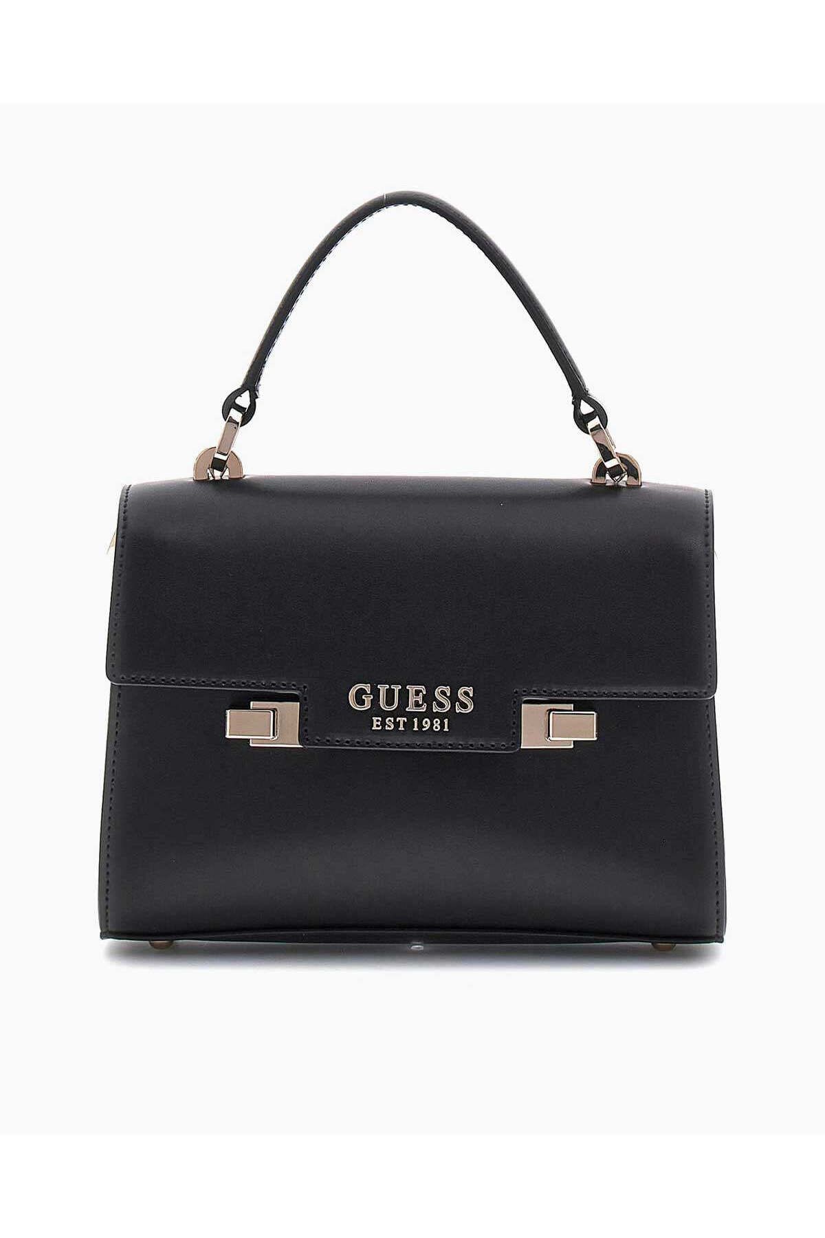Guess-Eco Handle Flap Mini Clamshell Handbag 1
