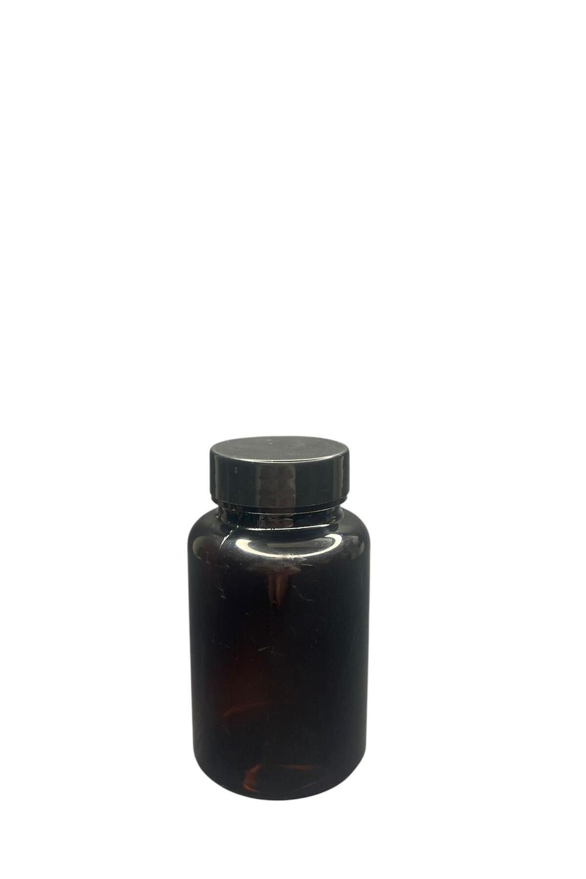 ZYLAN AMBALAJ 150ml kahverengi tablet şişesi siyah kapak, 12 adet, tablet şişesi, ecza şişesi, kozmetik şişe