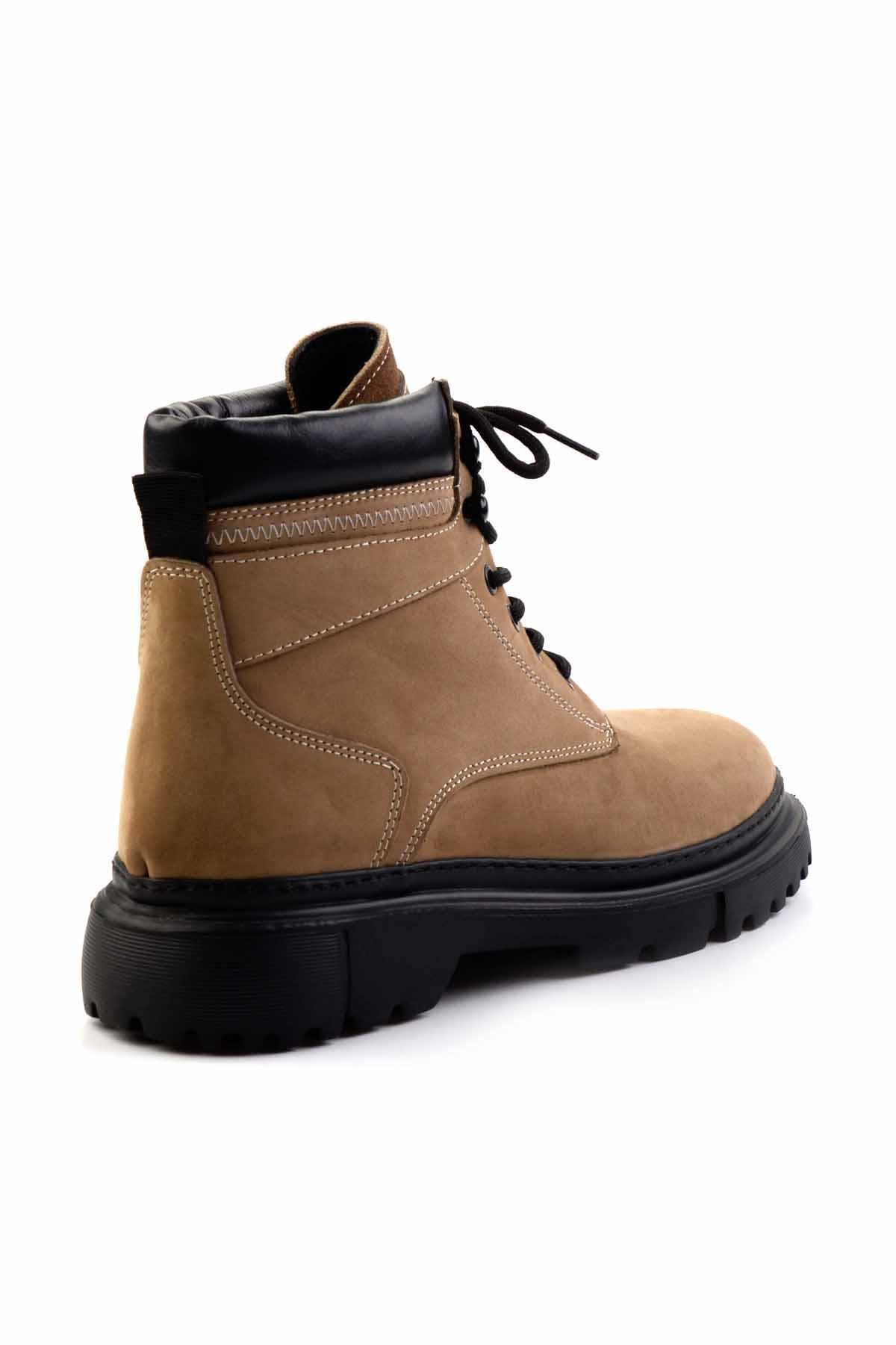 Bambi  Kum Nubuk Hakiki Deri Erkek Bot & Bootie E02035962001 - Görsel 4